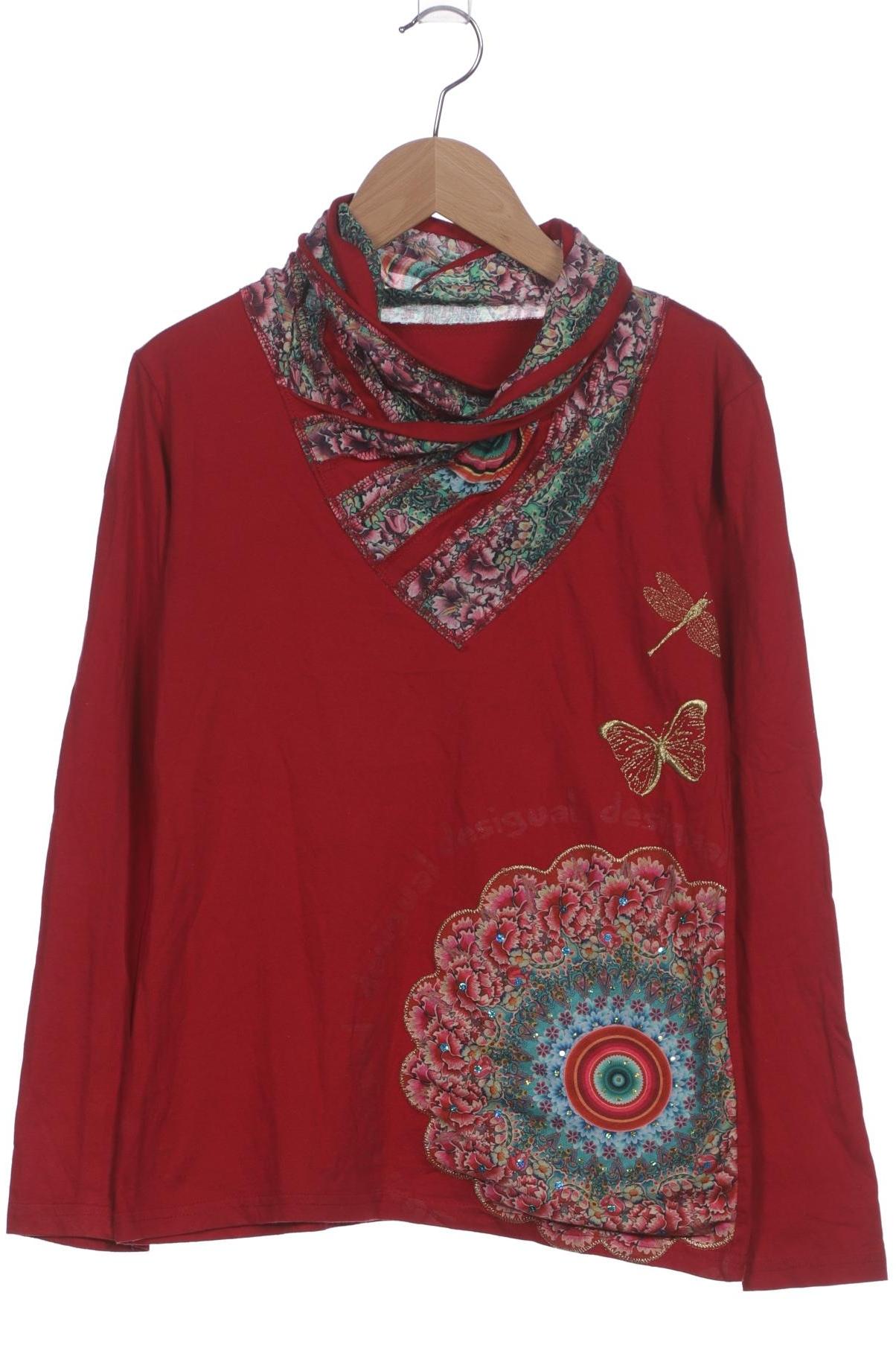 

Desigual Damen Langarmshirt, rot, Gr. 38