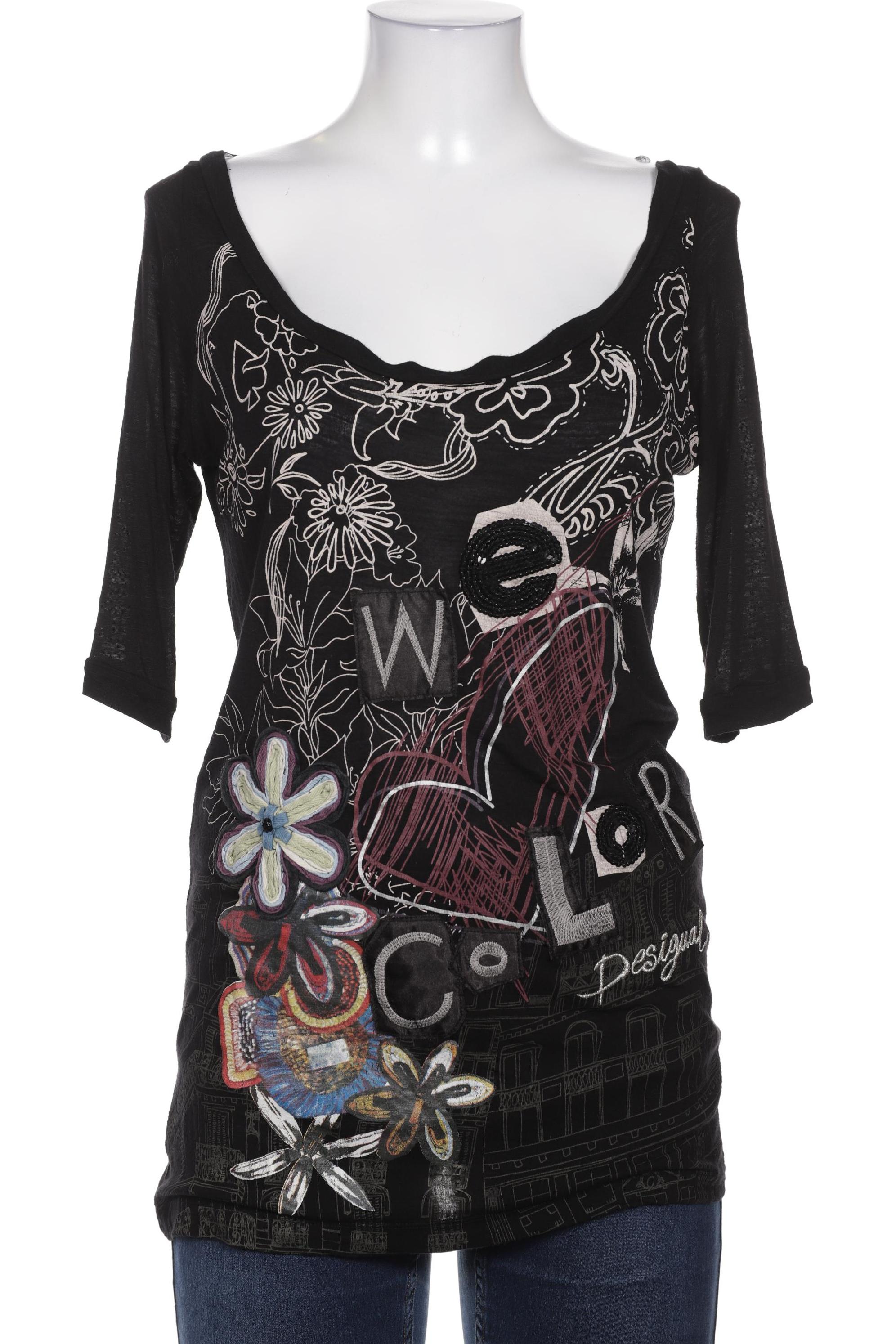 

Desigual Damen Langarmshirt, schwarz, Gr. 42