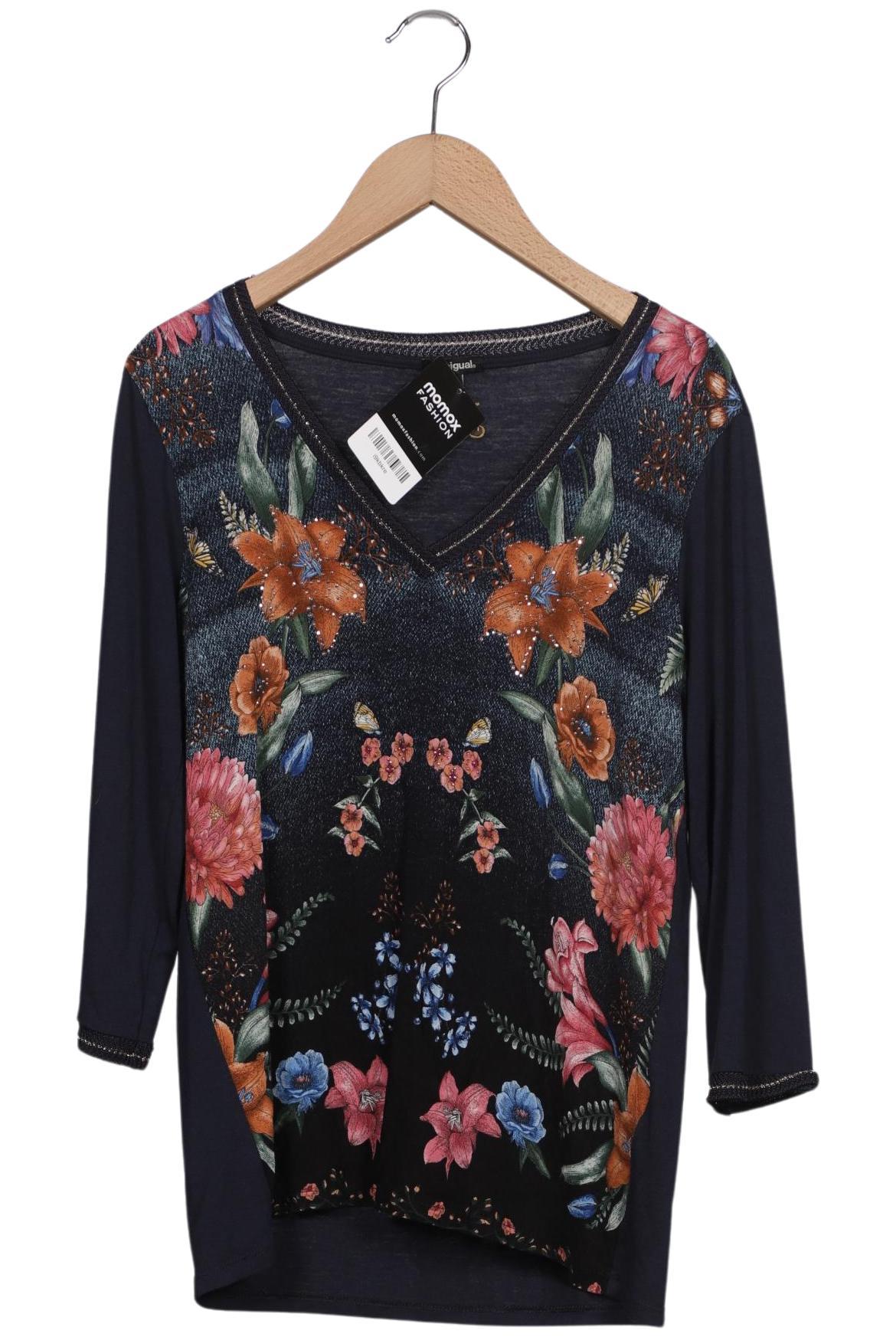

Desigual Damen Langarmshirt, marineblau, Gr. 36