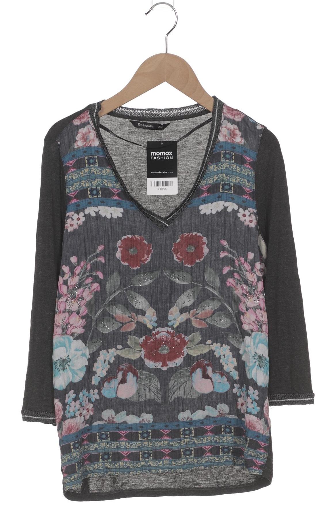 

Desigual Damen Langarmshirt, grau, Gr. 34