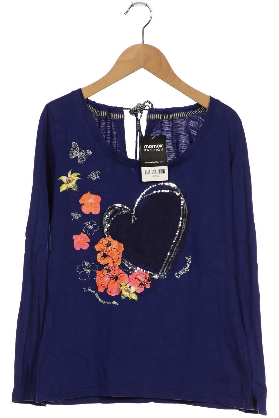 

Desigual Damen Langarmshirt, marineblau, Gr. 38