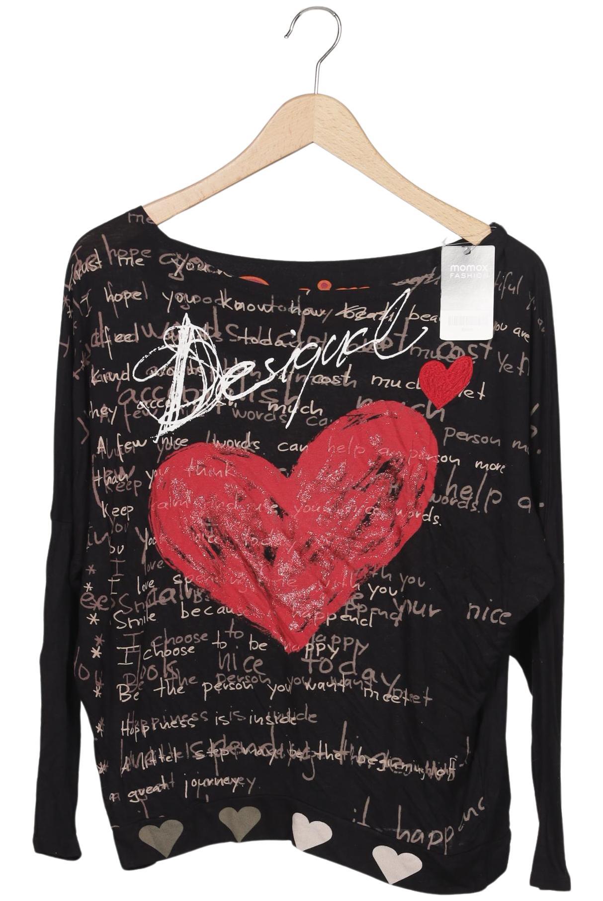 

Desigual Damen Langarmshirt, schwarz, Gr. 36