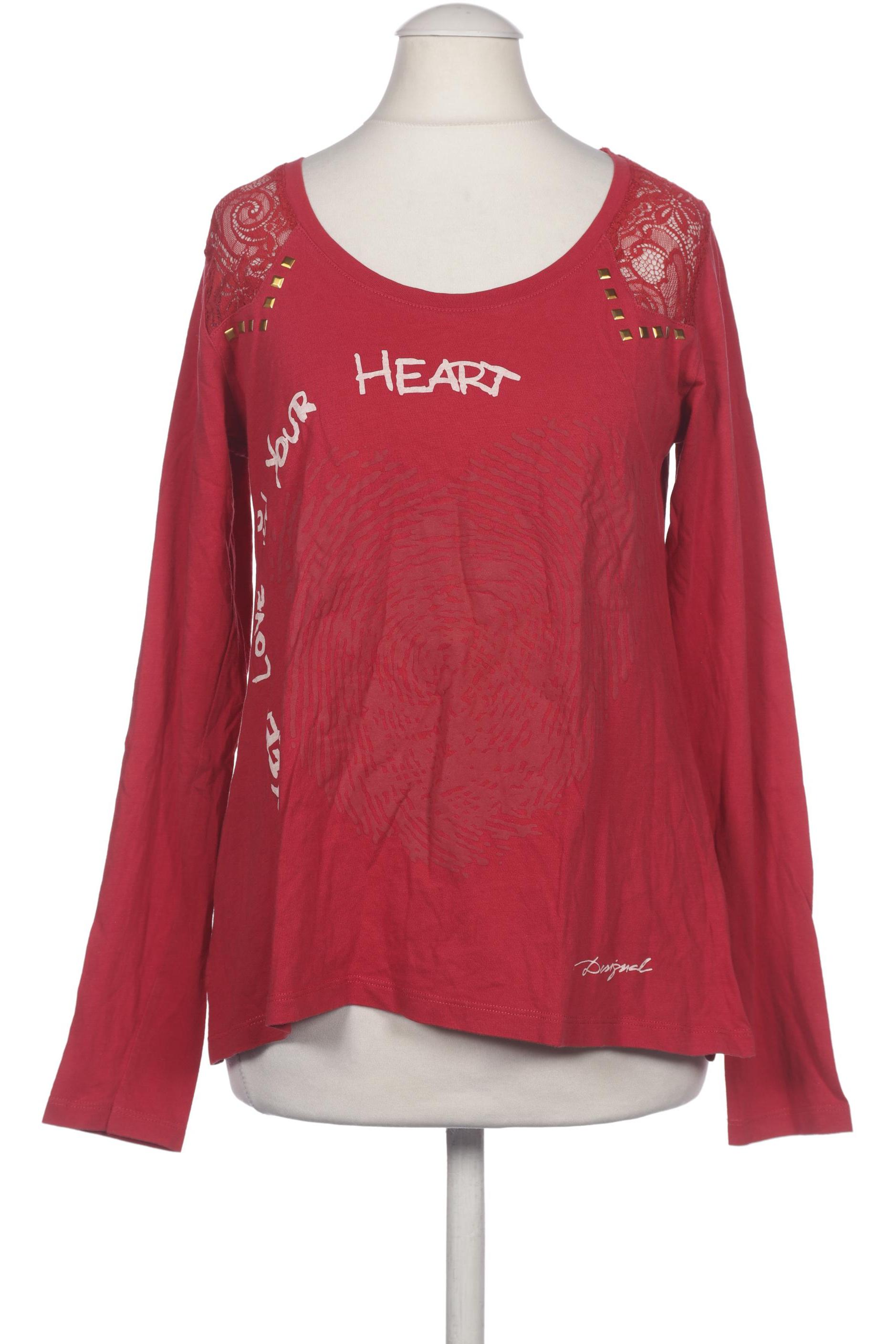 

Desigual Damen Langarmshirt, rot, Gr. 36