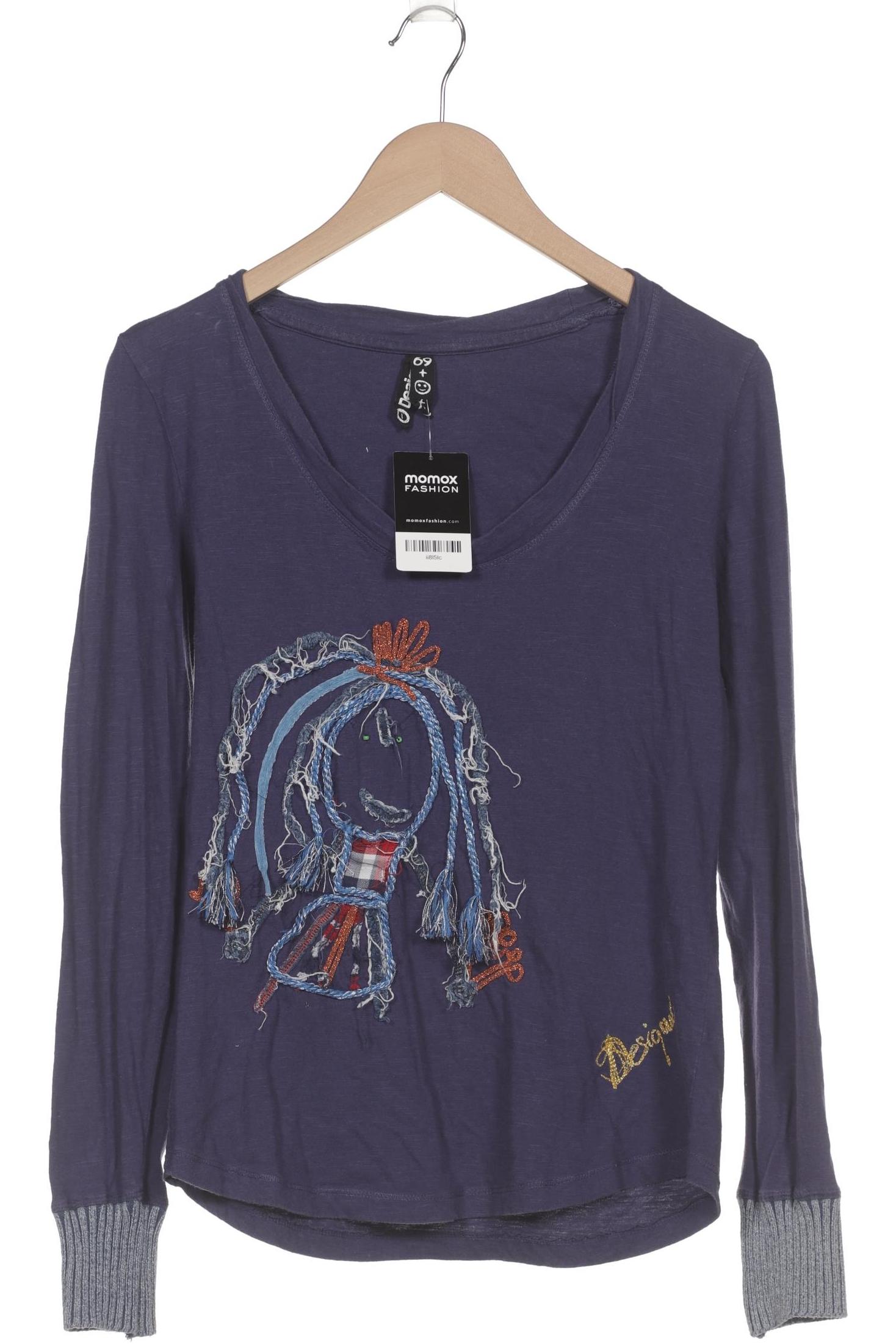 

Desigual Damen Langarmshirt, marineblau, Gr. 42