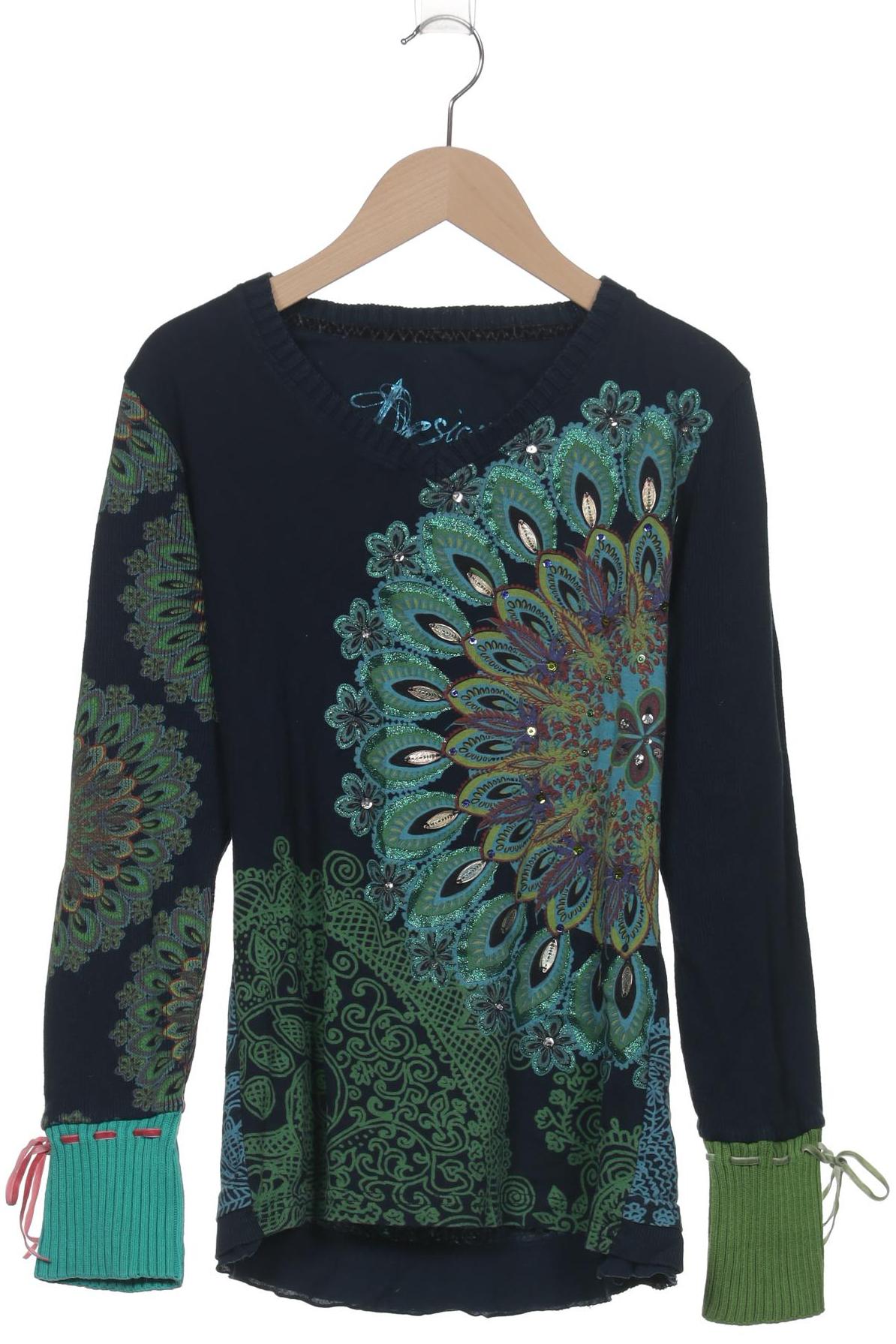 

Desigual Damen Langarmshirt, marineblau, Gr. 38