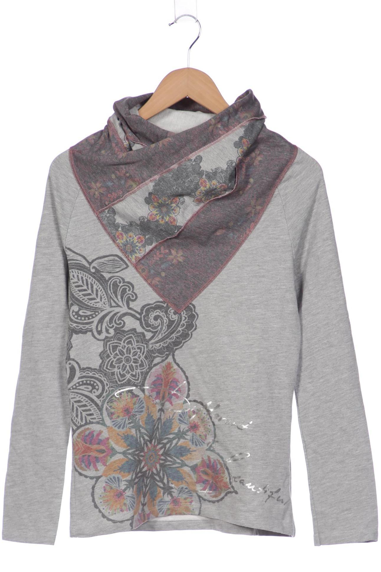 

Desigual Damen Langarmshirt, grau, Gr. 38