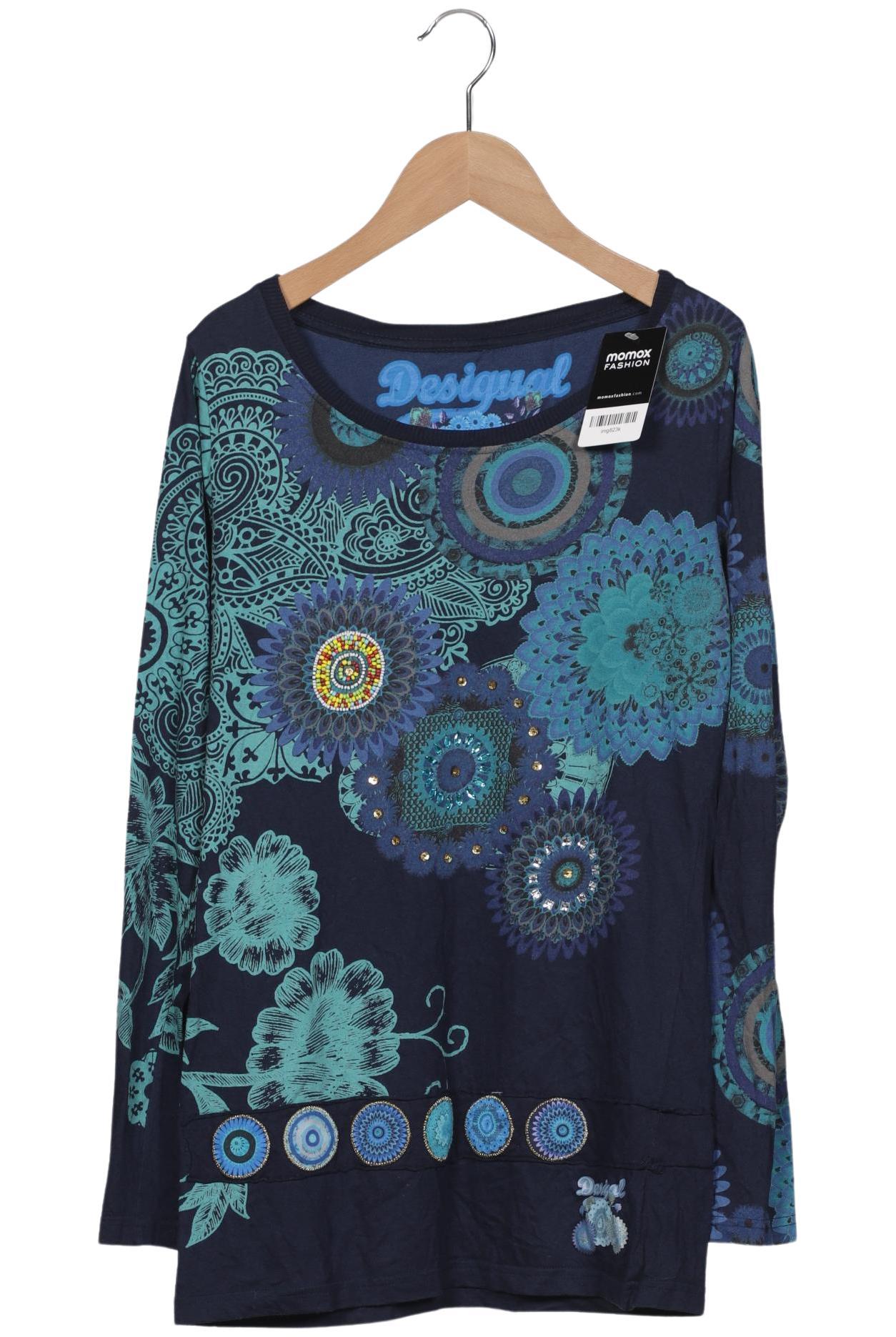 

Desigual Damen Langarmshirt, marineblau, Gr. 38