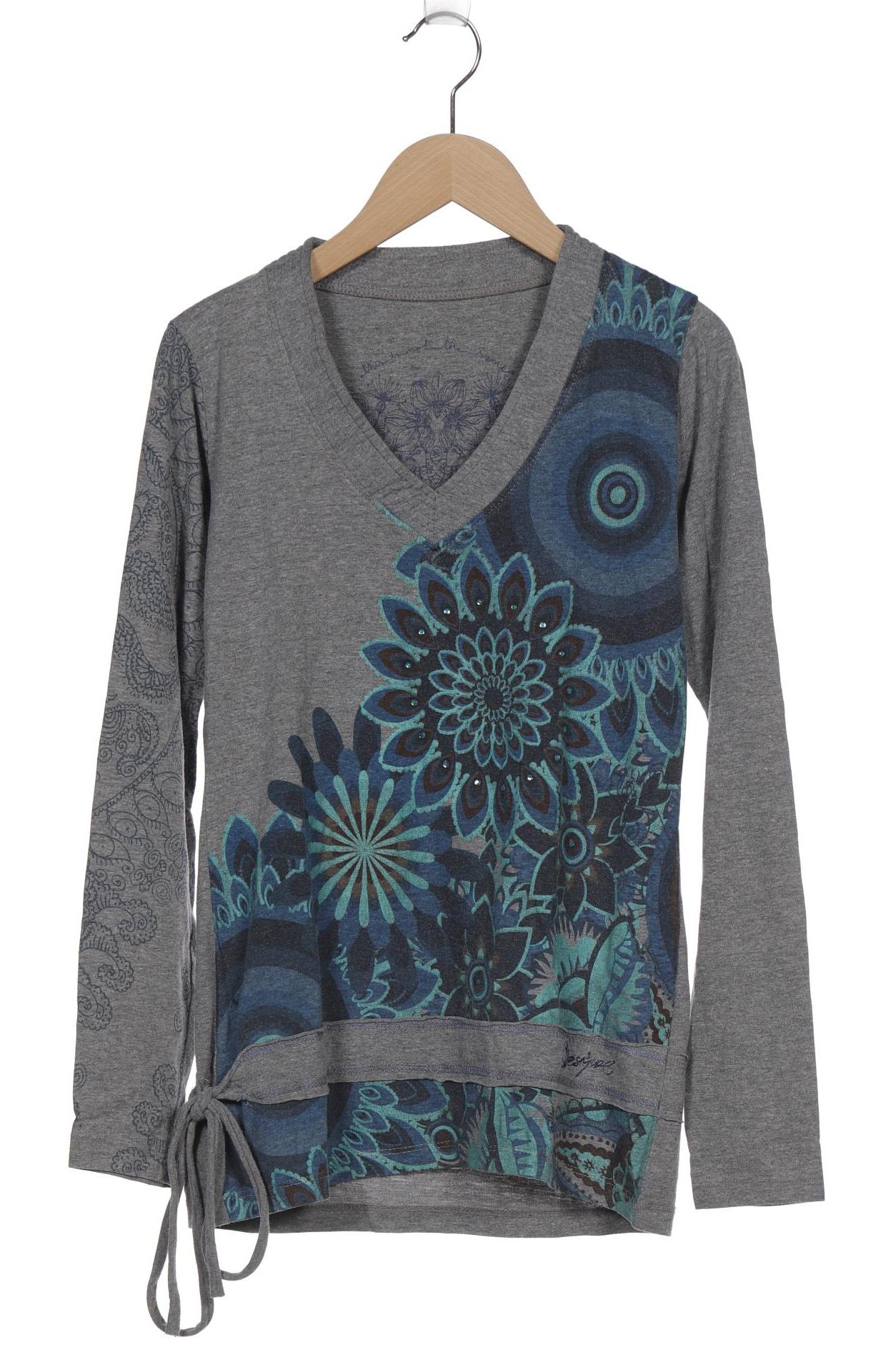 

Desigual Damen Langarmshirt, grau, Gr. 36