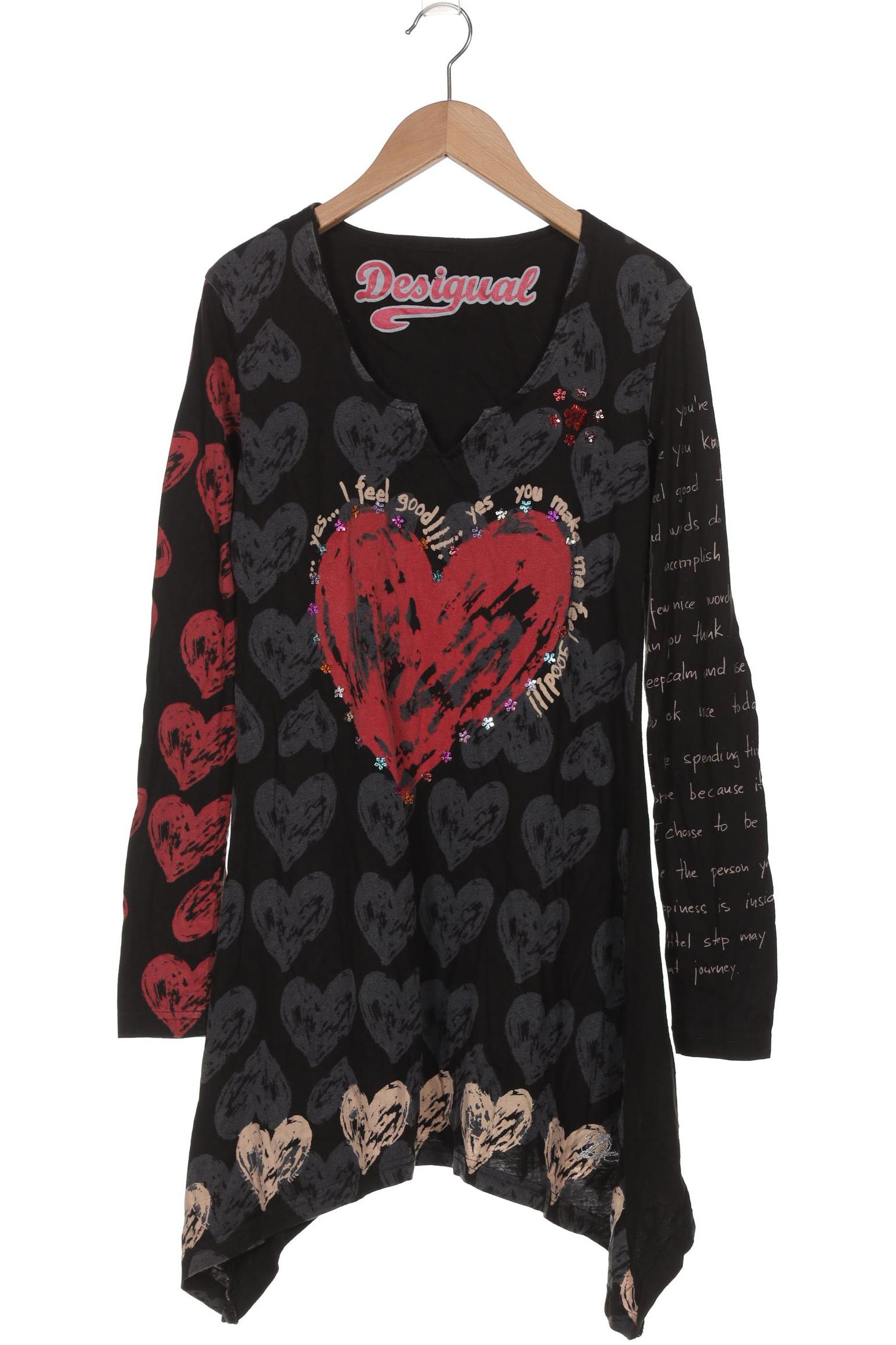 

Desigual Damen Langarmshirt, schwarz, Gr. 36