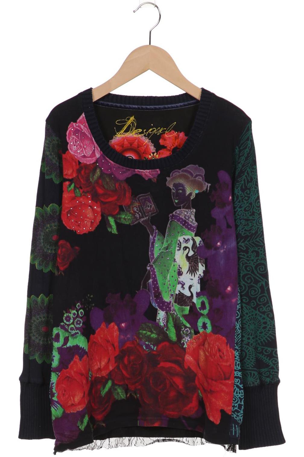 

Desigual Damen Langarmshirt, marineblau, Gr. 42