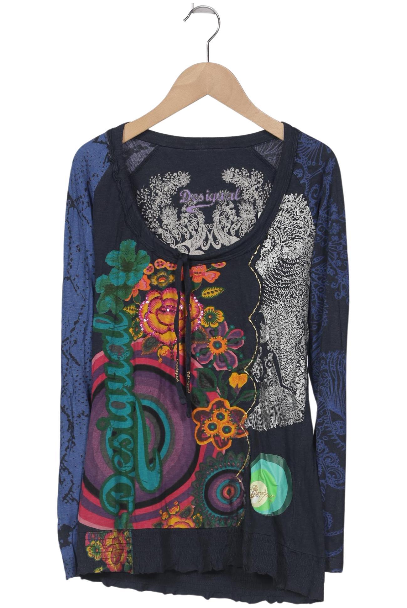 

Desigual Damen Langarmshirt, marineblau, Gr. 38