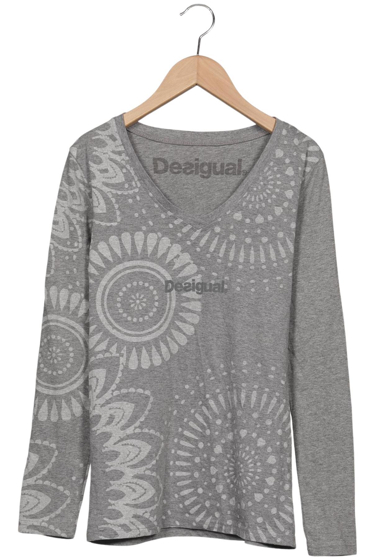 

Desigual Damen Langarmshirt, grau, Gr. 38