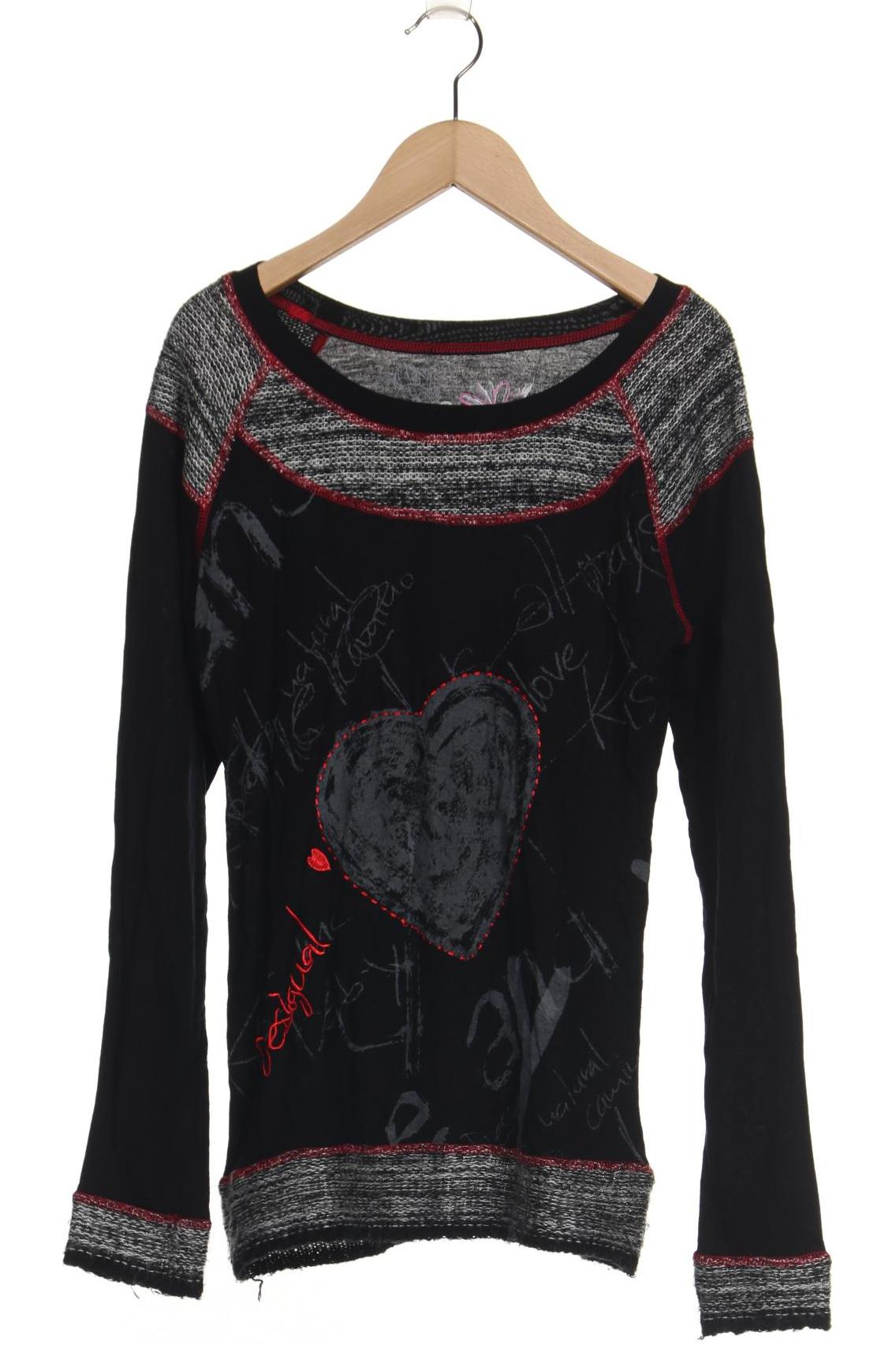 

Desigual Damen Langarmshirt, schwarz, Gr. 38