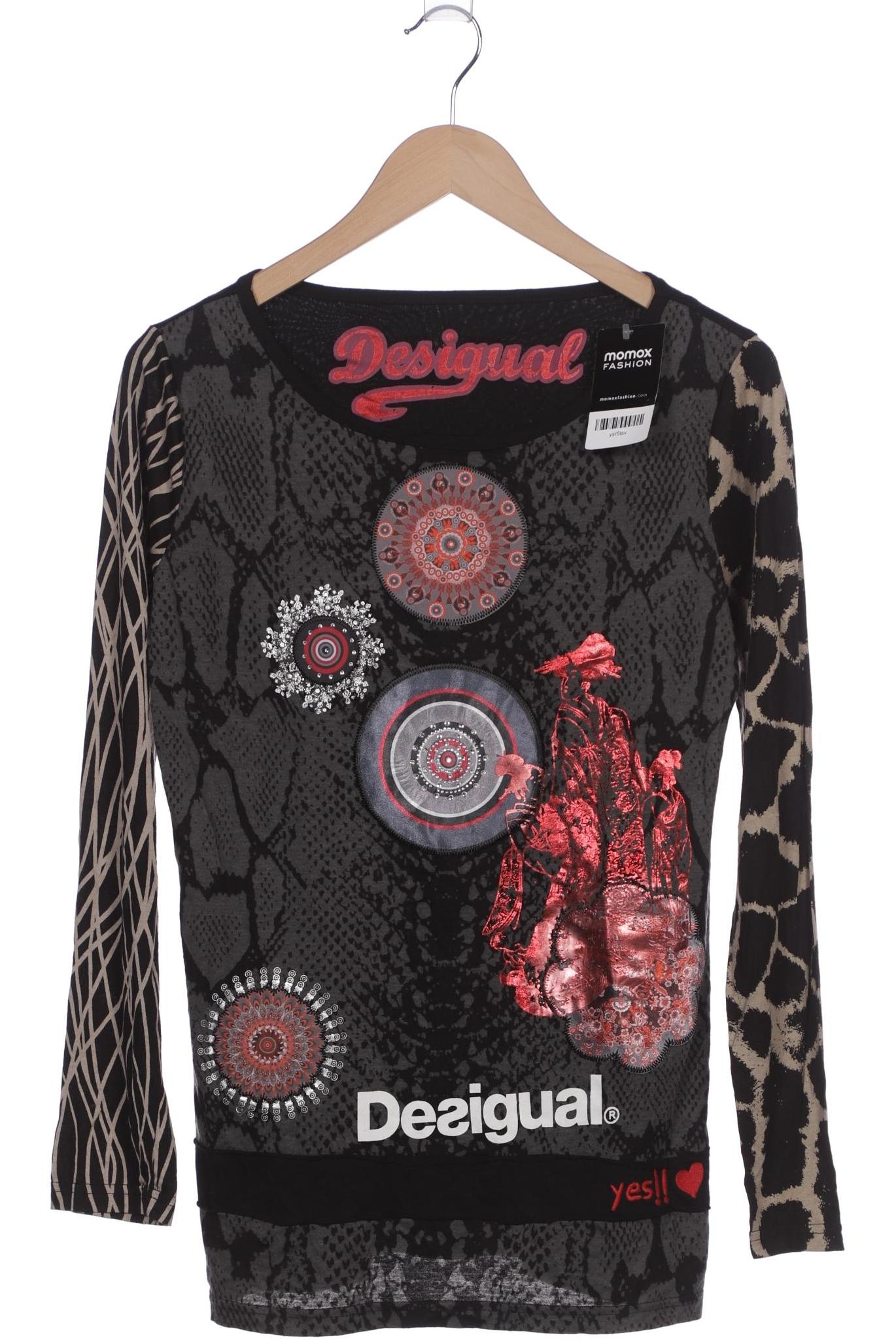 

Desigual Damen Langarmshirt, grau, Gr. 38