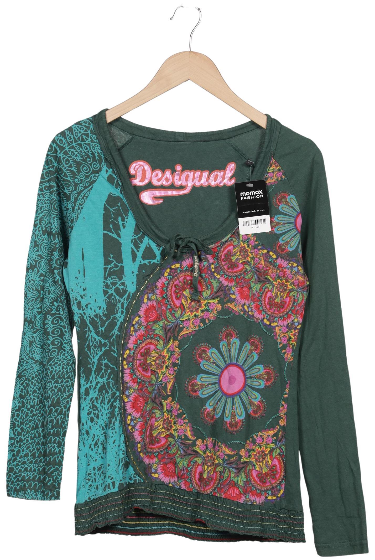 

Desigual Damen Langarmshirt, grün, Gr. 42