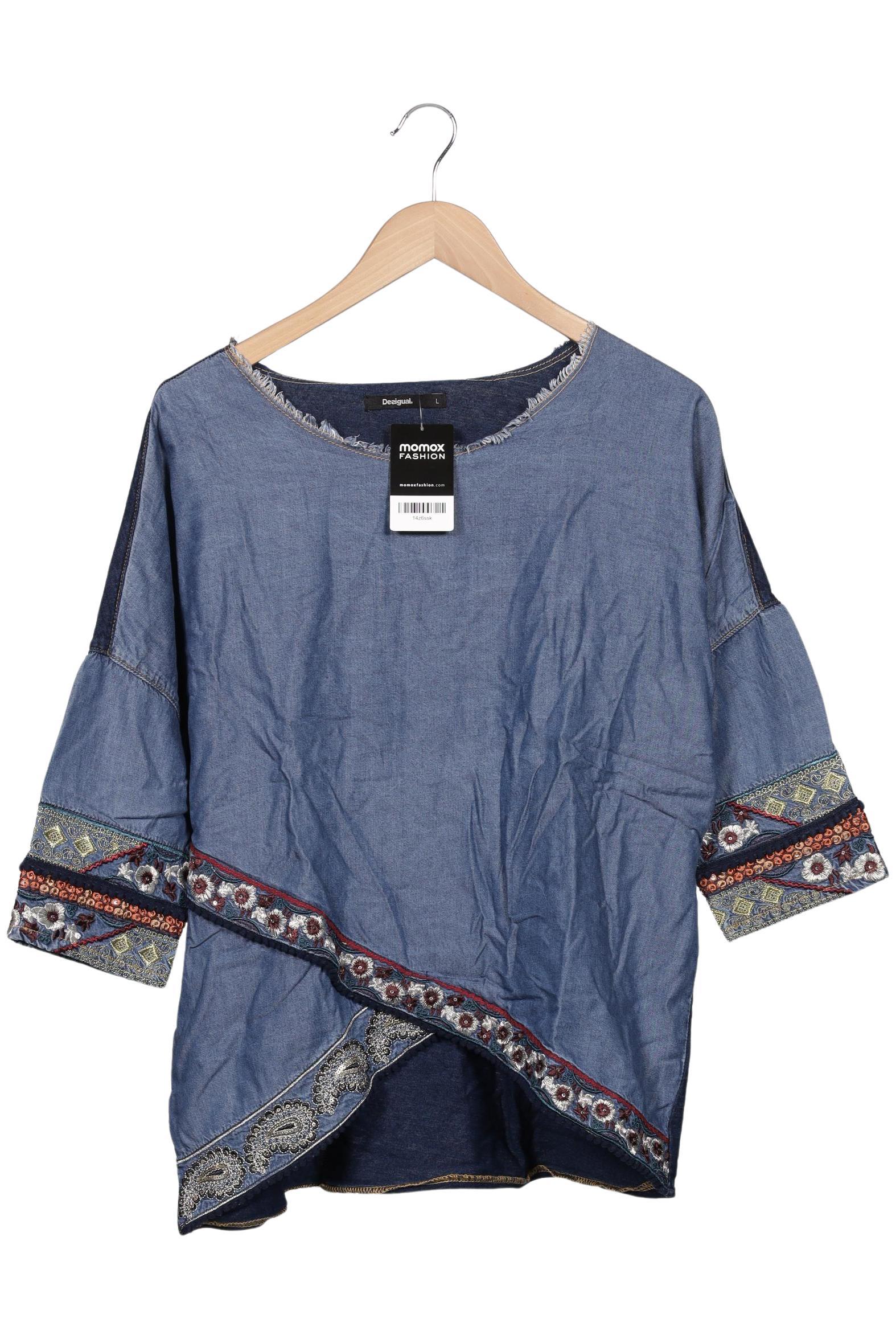 

Desigual Damen Langarmshirt, marineblau, Gr. 42