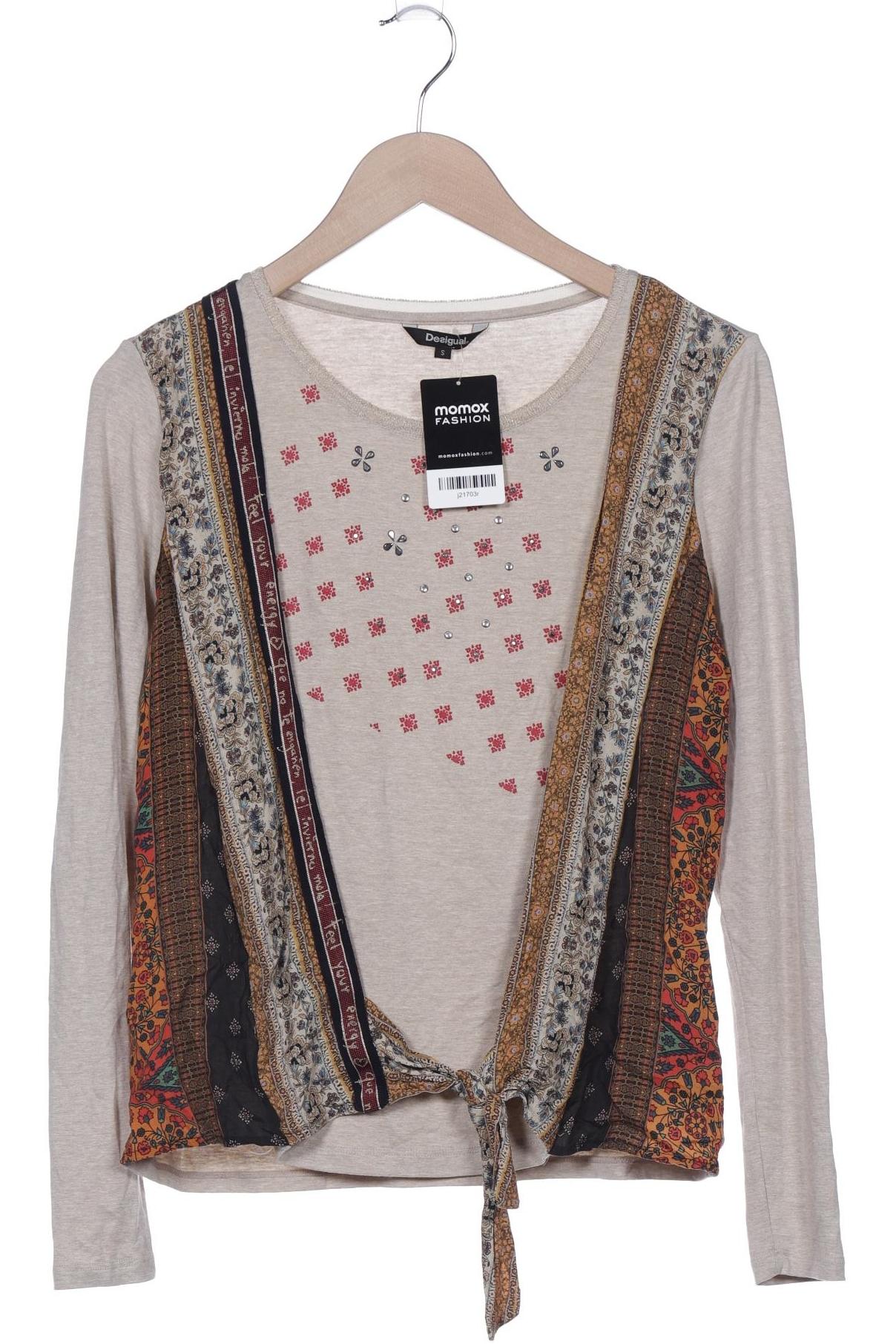 

Desigual Damen Langarmshirt, beige, Gr. 36