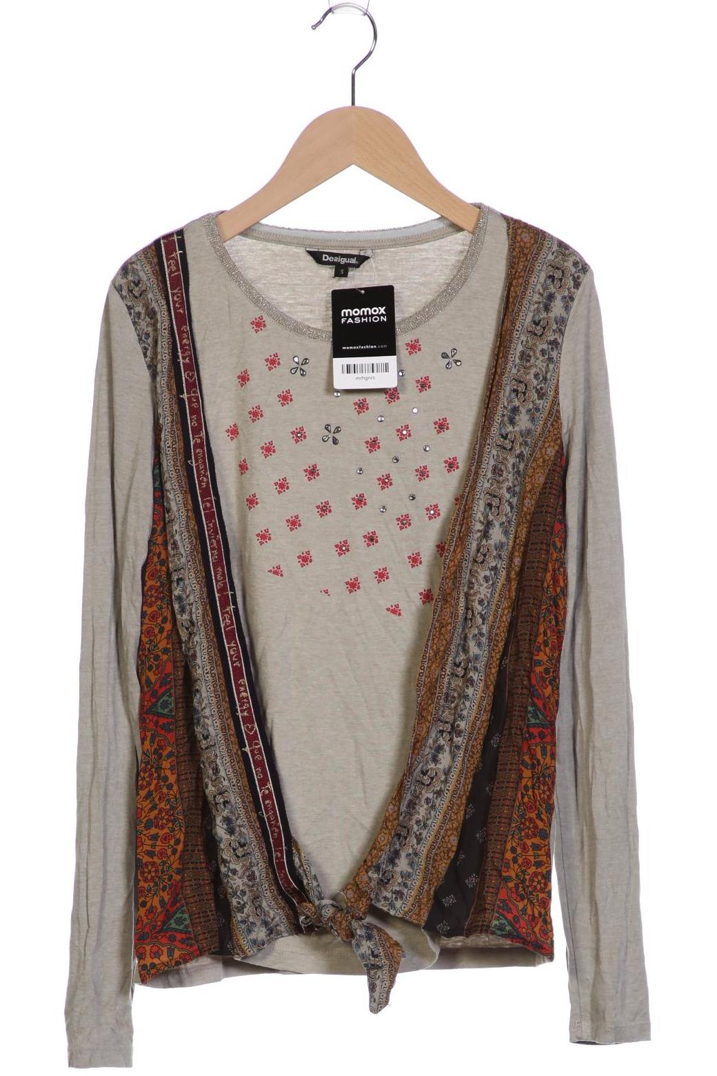 

Desigual Damen Langarmshirt, grau, Gr. 36