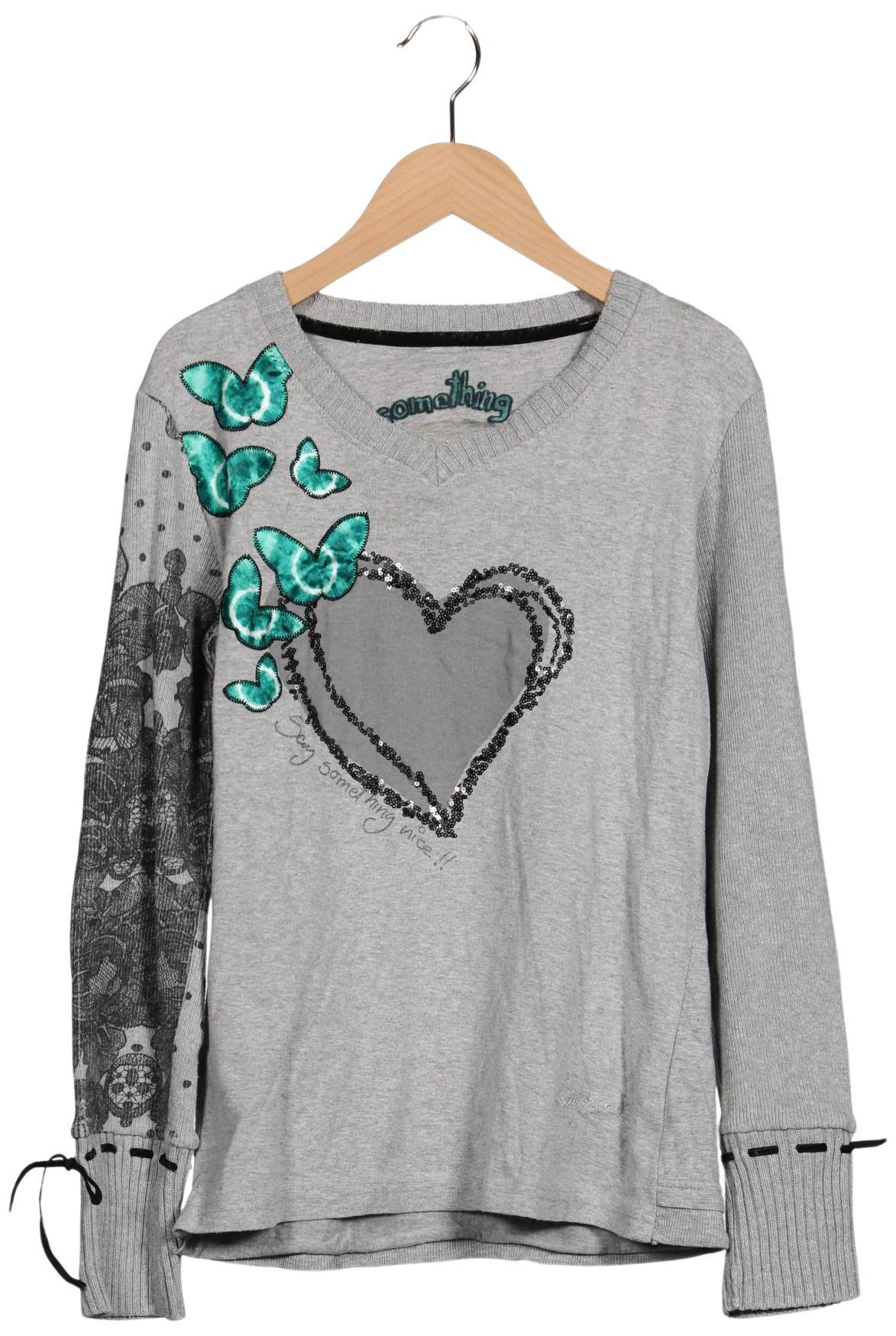 

Desigual Damen Langarmshirt, grau, Gr. 42