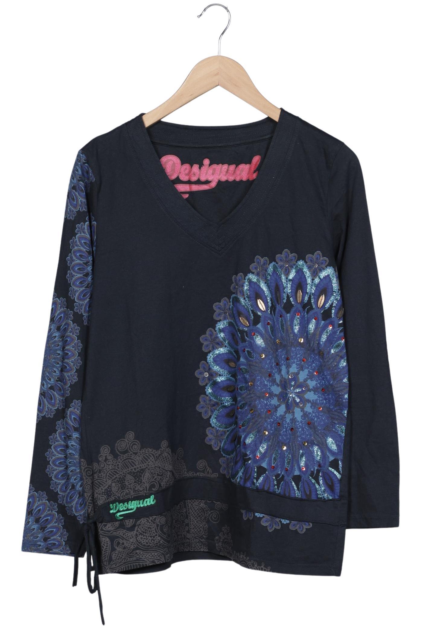 

Desigual Damen Langarmshirt, marineblau, Gr. 46