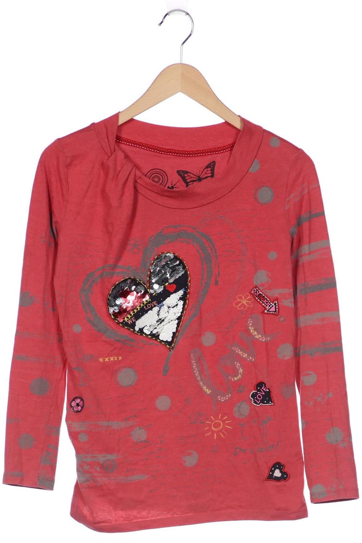 

Desigual Damen Langarmshirt, pink, Gr. 38