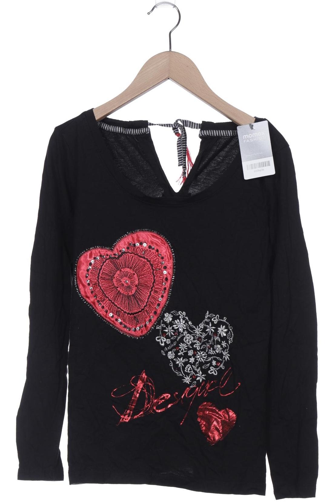 

Desigual Damen Langarmshirt, schwarz, Gr. 36