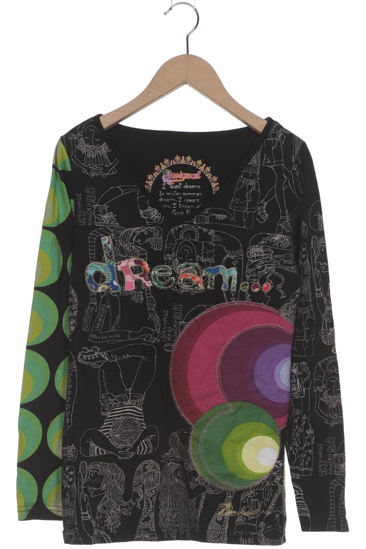 

Desigual Damen Langarmshirt, schwarz, Gr. 36