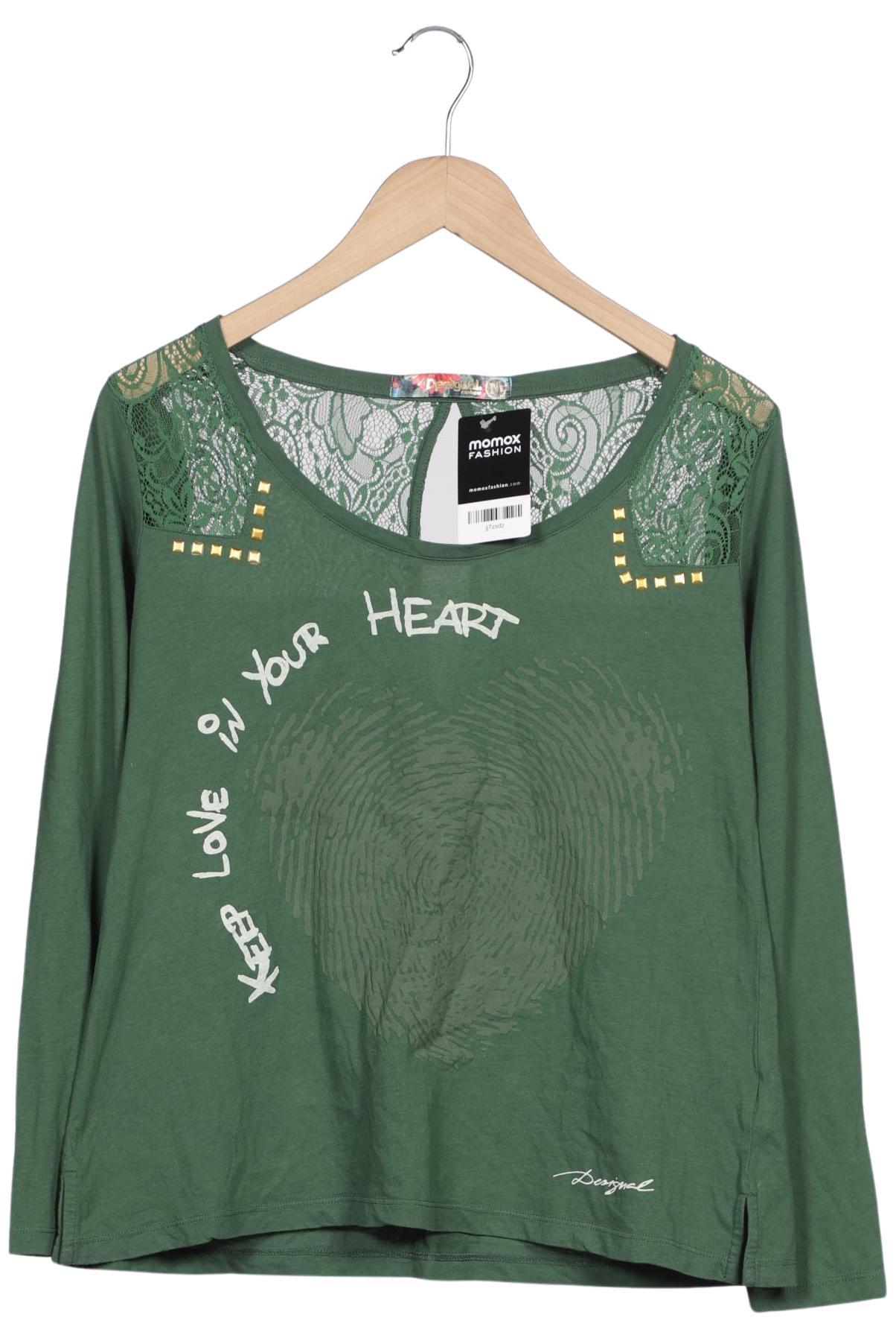 

Desigual Damen Langarmshirt, grün, Gr. 38