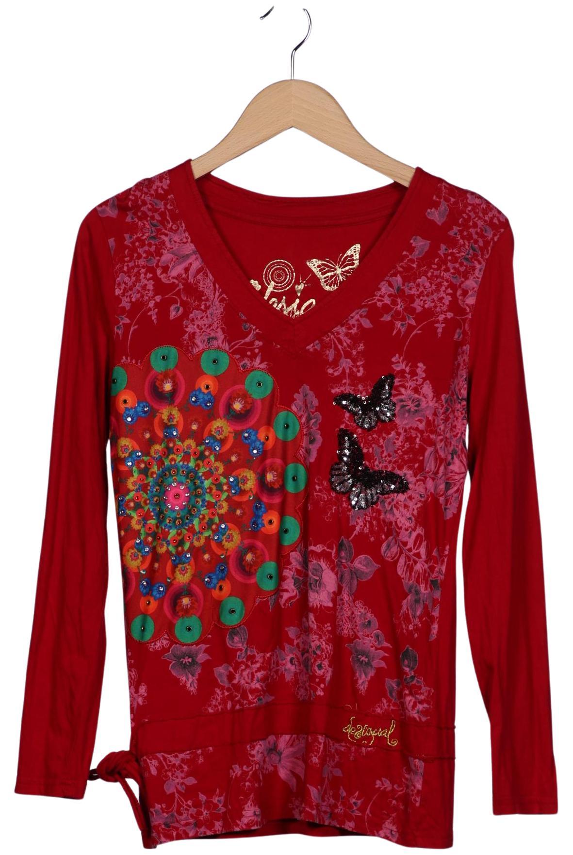 

Desigual Damen Langarmshirt, rot, Gr. 42