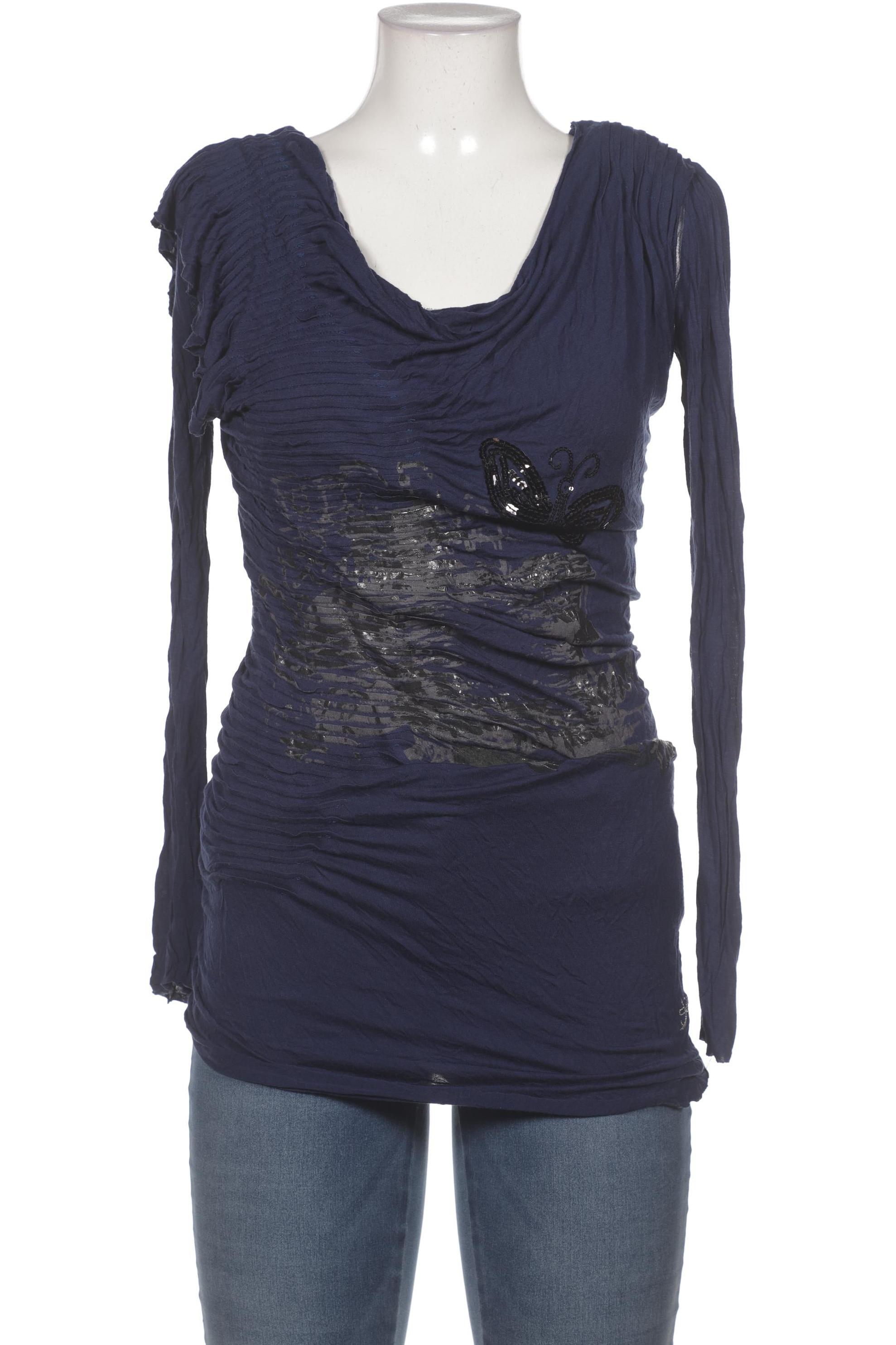 

Desigual Damen Langarmshirt, marineblau, Gr. 42