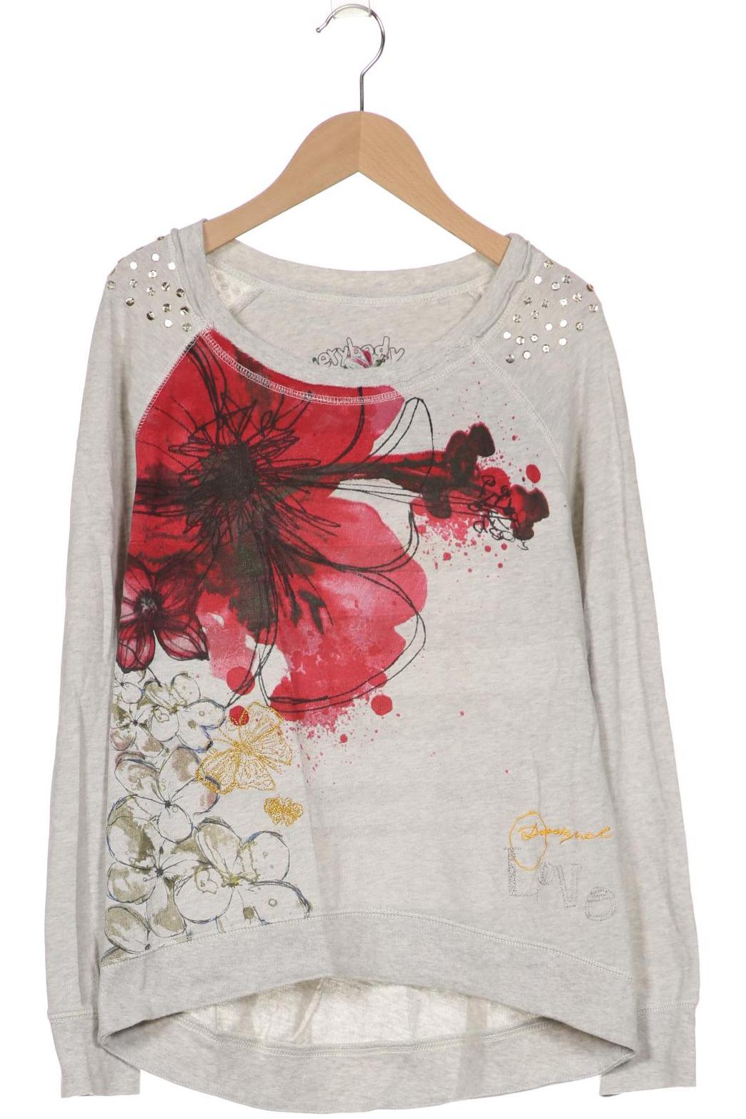 

Desigual Damen Langarmshirt, grau, Gr. 42
