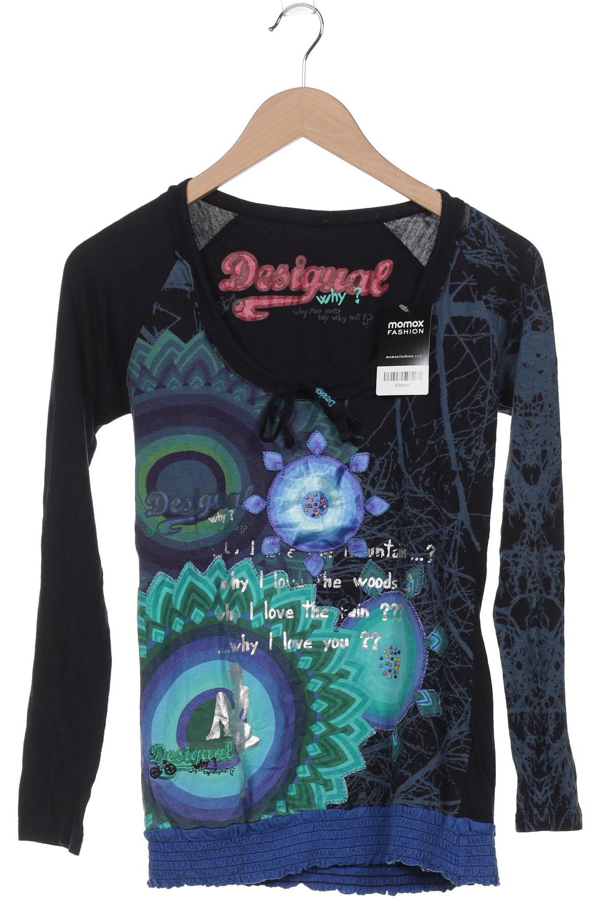 

Desigual Damen Langarmshirt, schwarz, Gr. 38