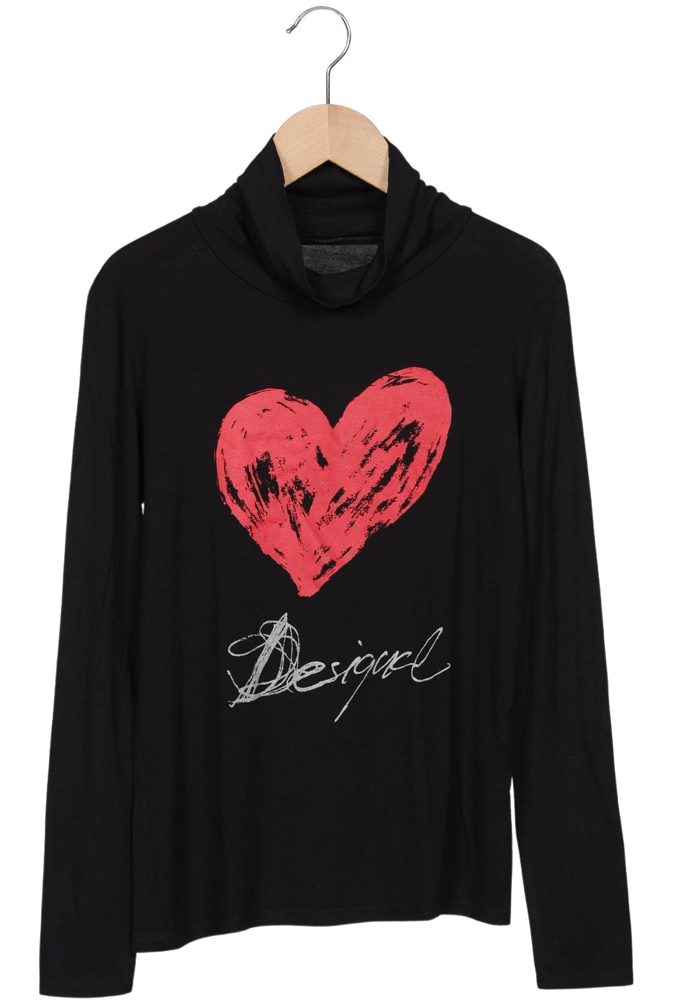 

Desigual Damen Langarmshirt, schwarz, Gr. 38