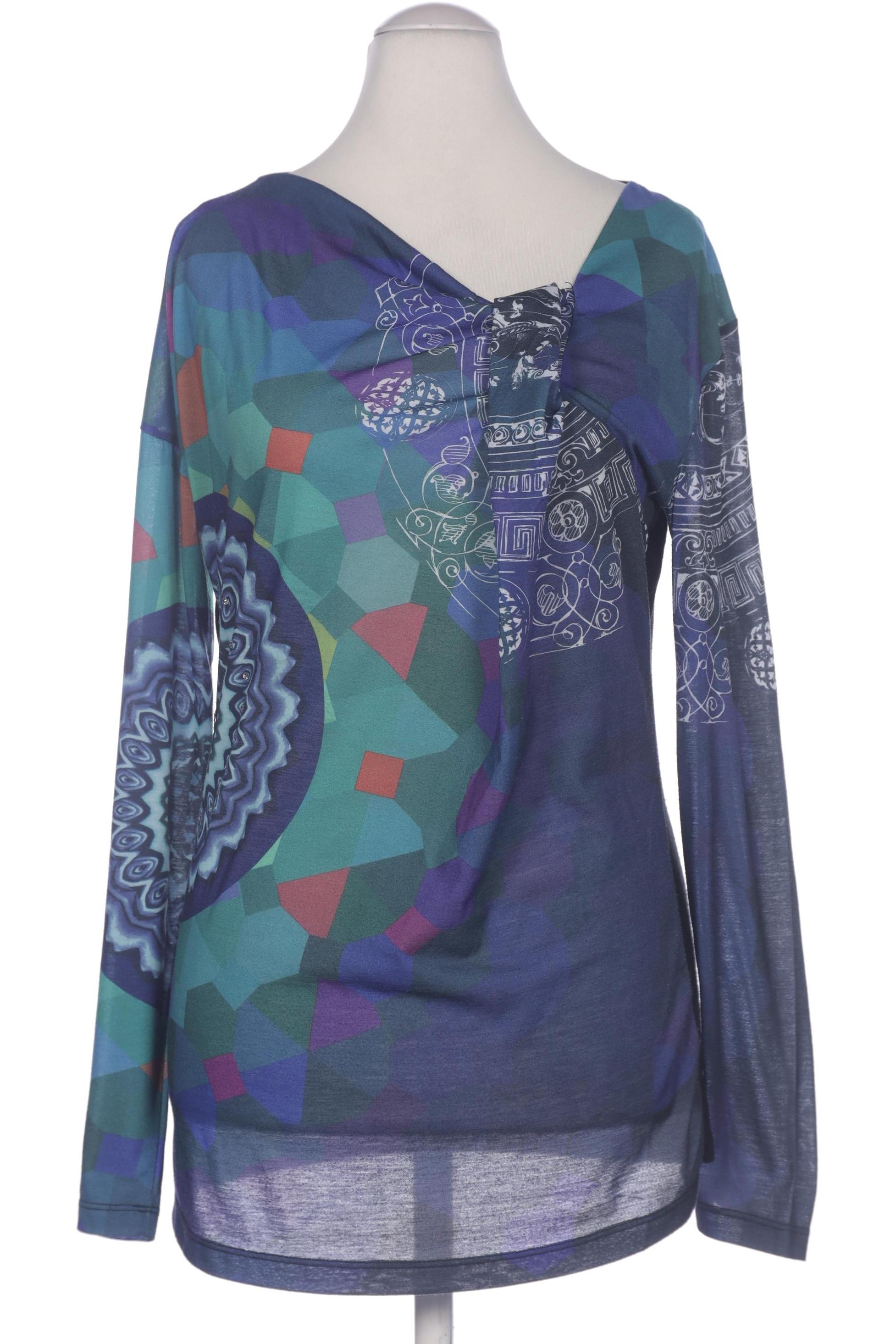 

Desigual Damen Langarmshirt, blau, Gr. 38