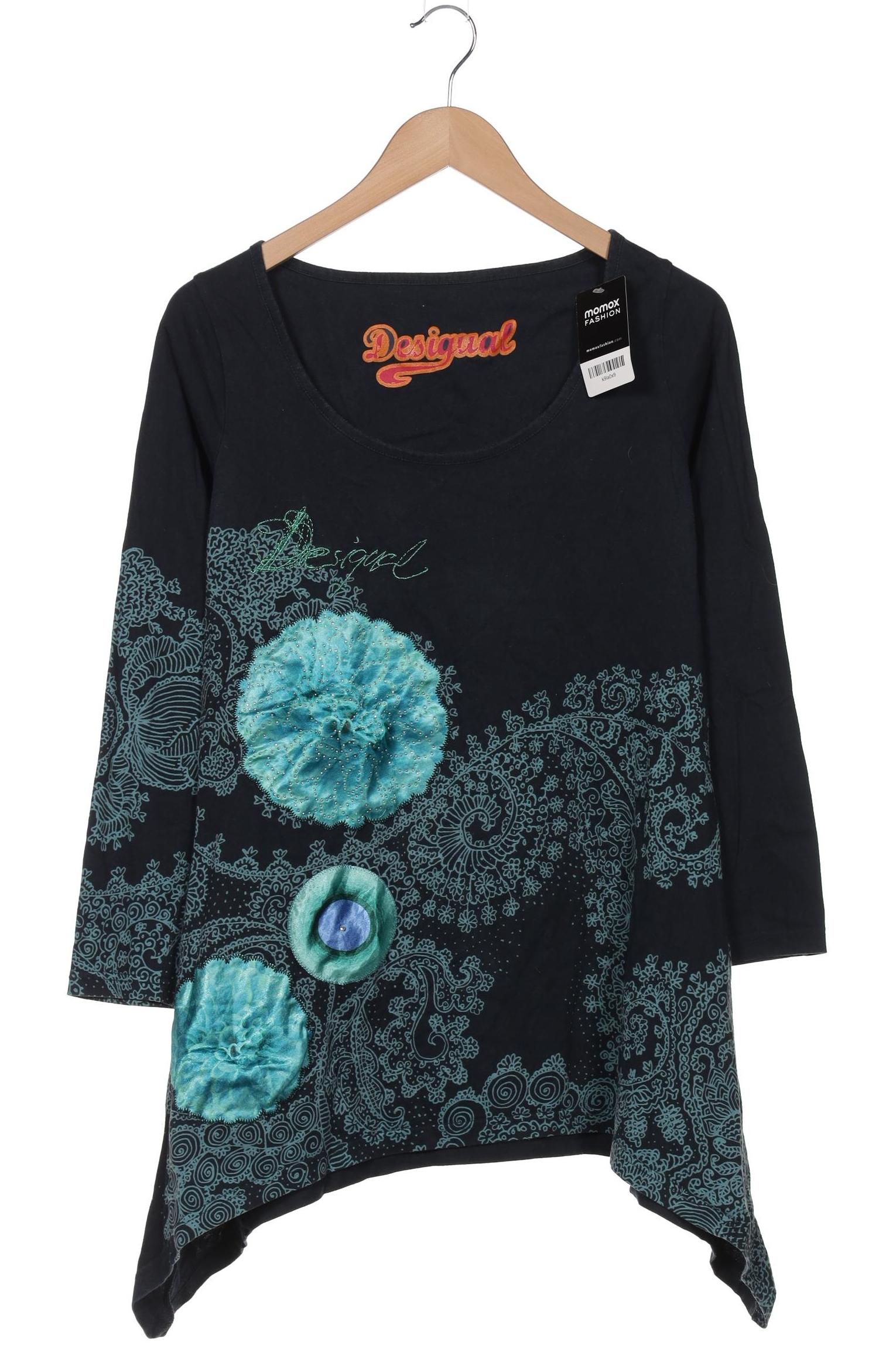 

Desigual Damen Langarmshirt, marineblau, Gr. 42