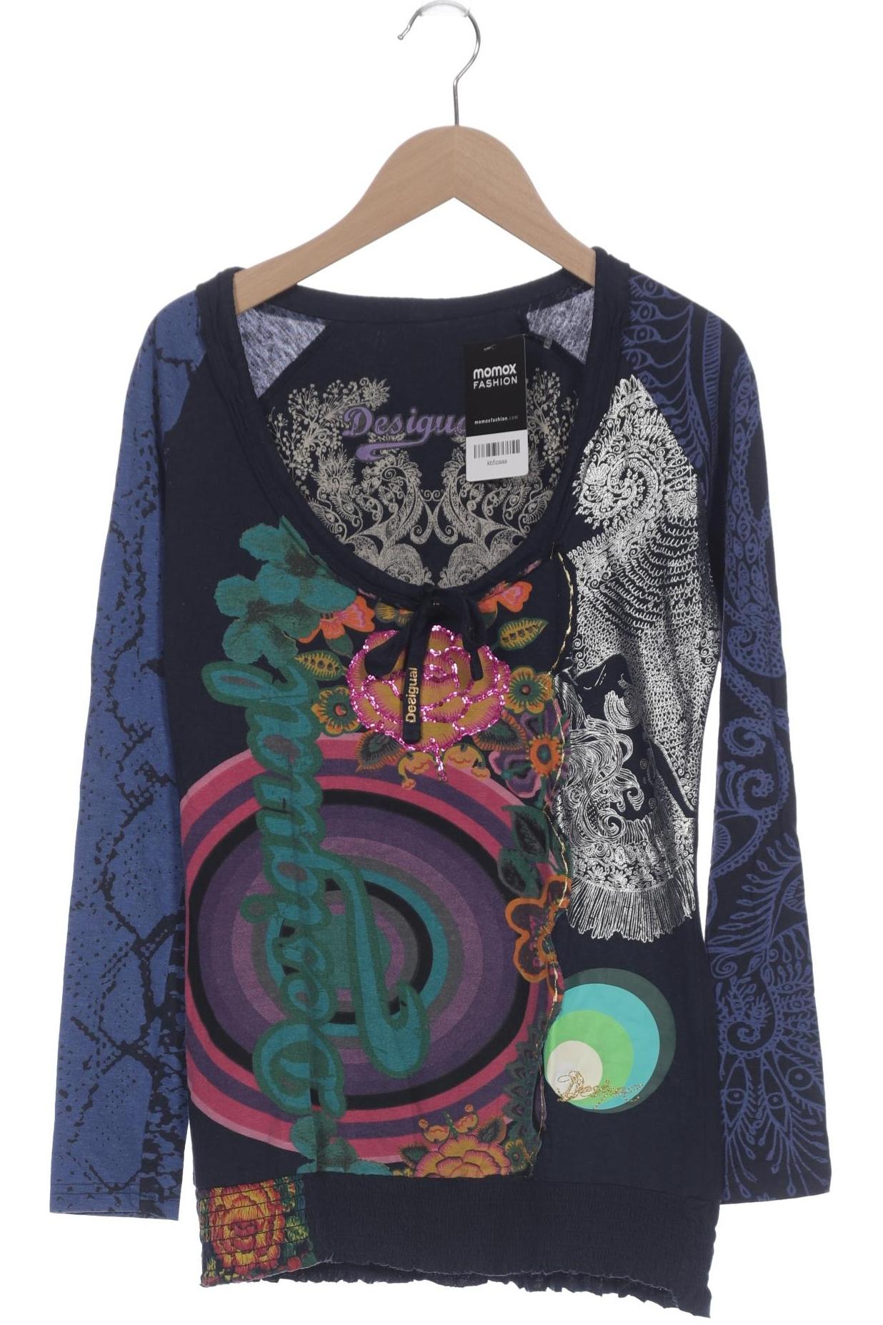 

Desigual Damen Langarmshirt, marineblau, Gr. 34