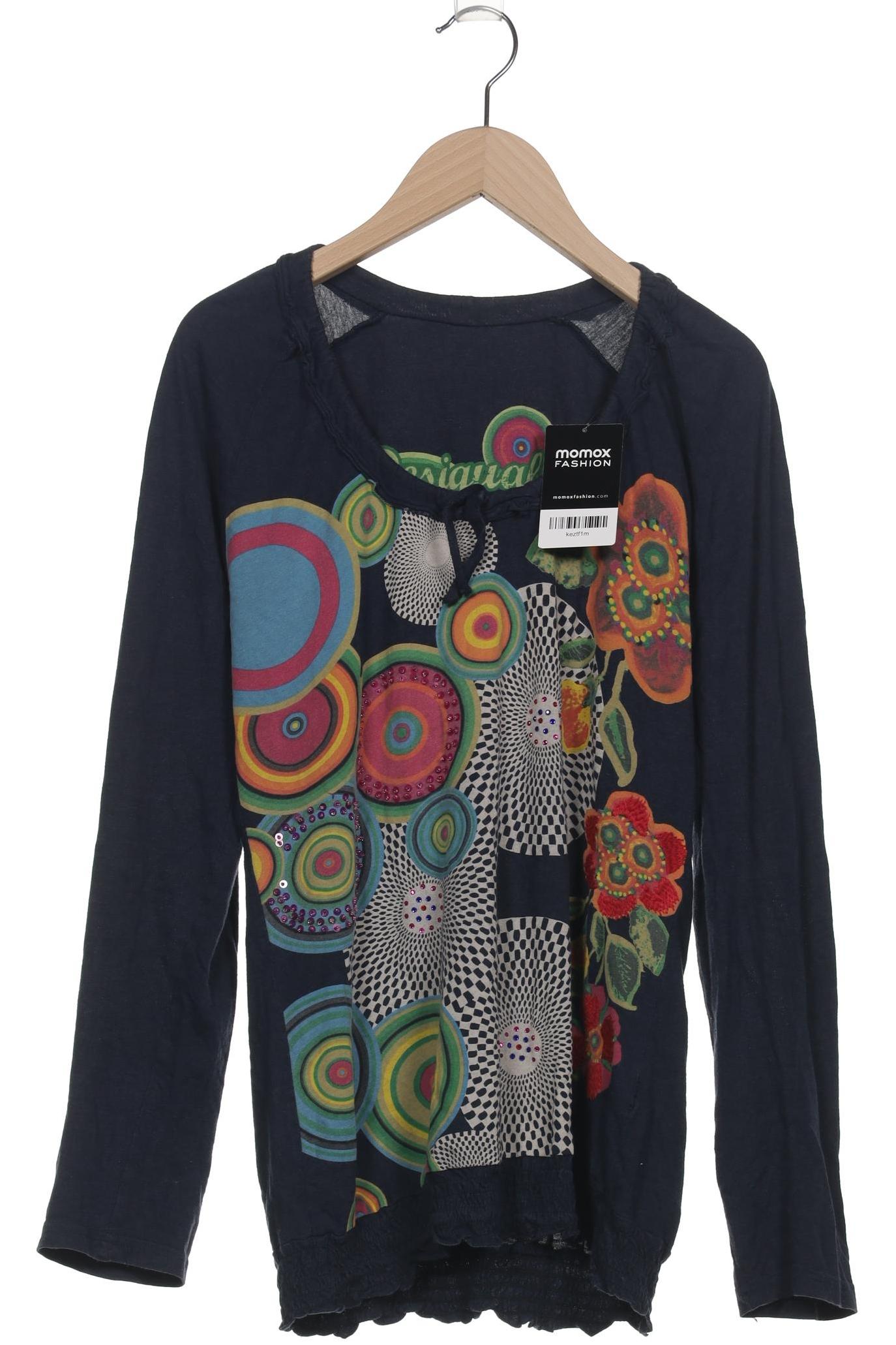 

Desigual Damen Langarmshirt, marineblau, Gr. 42