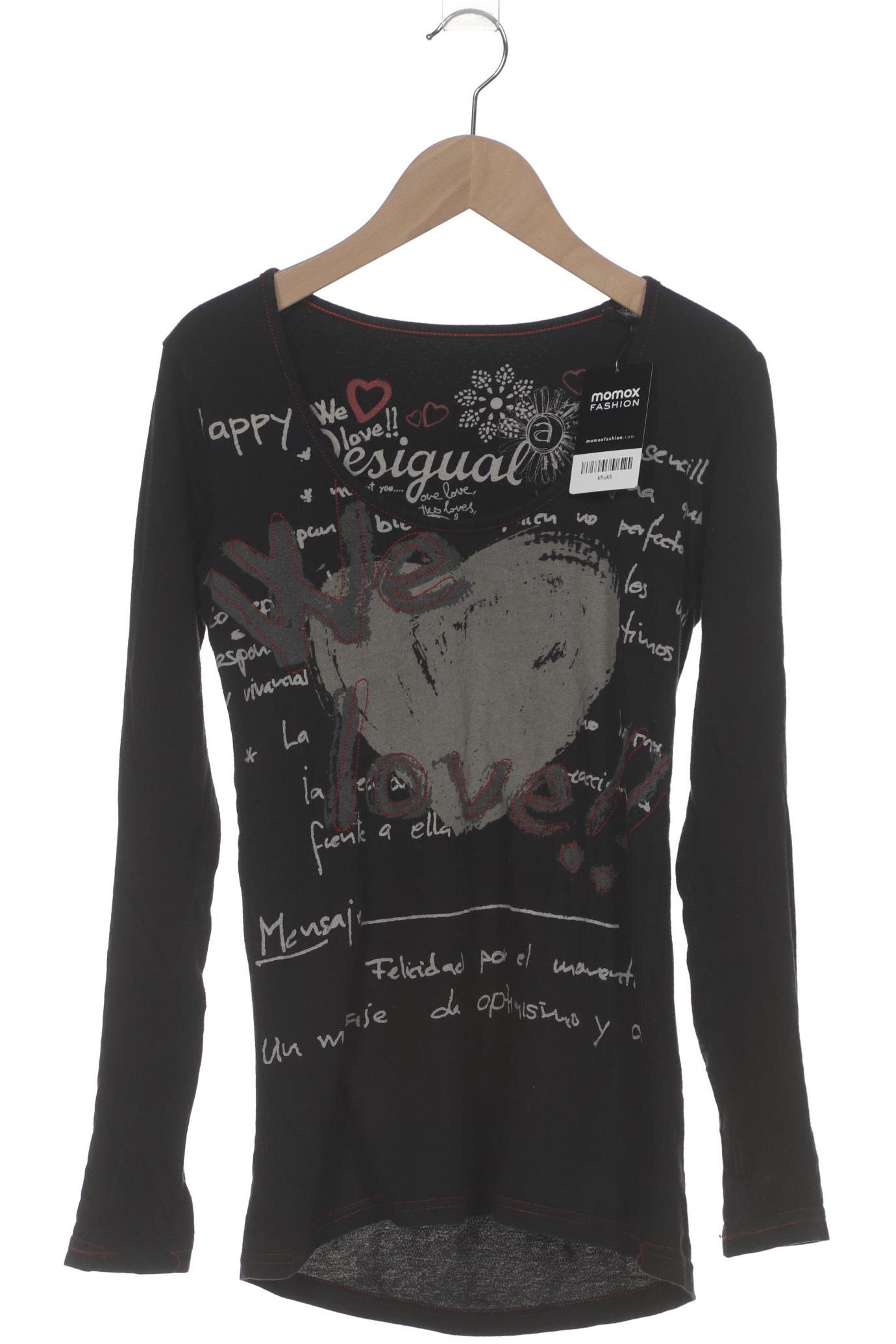 

Desigual Damen Langarmshirt, schwarz, Gr. 36