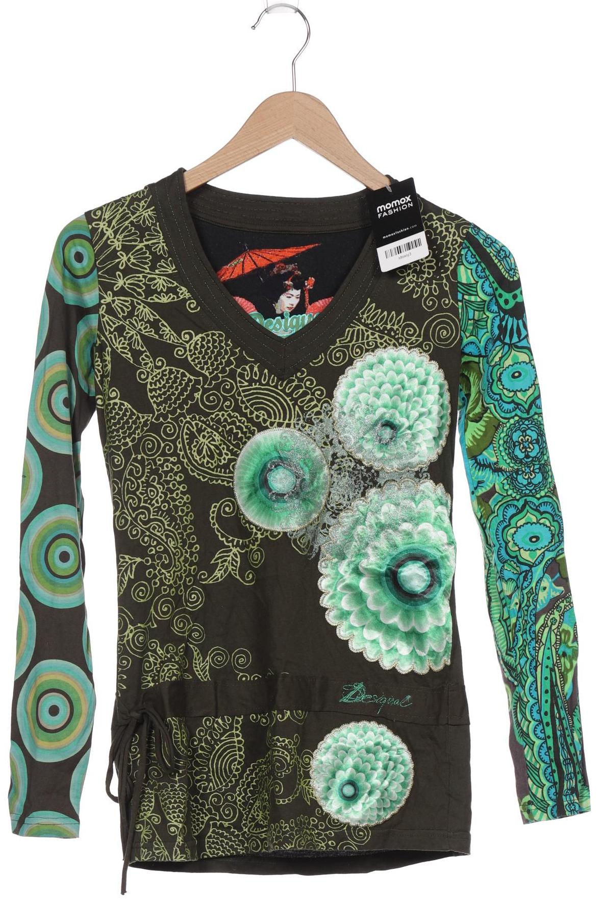 

Desigual Damen Langarmshirt, grün, Gr. 36