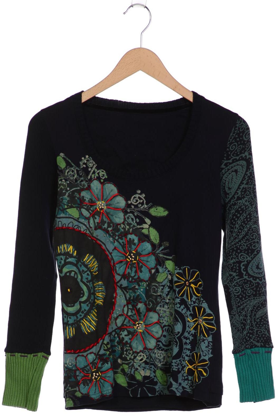 

Desigual Damen Langarmshirt, marineblau, Gr. 38