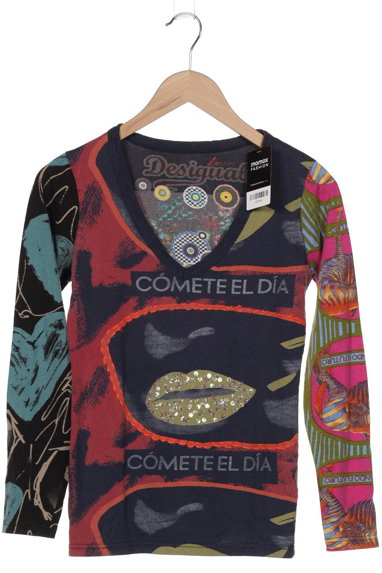 

Desigual Damen Langarmshirt, mehrfarbig, Gr. 38