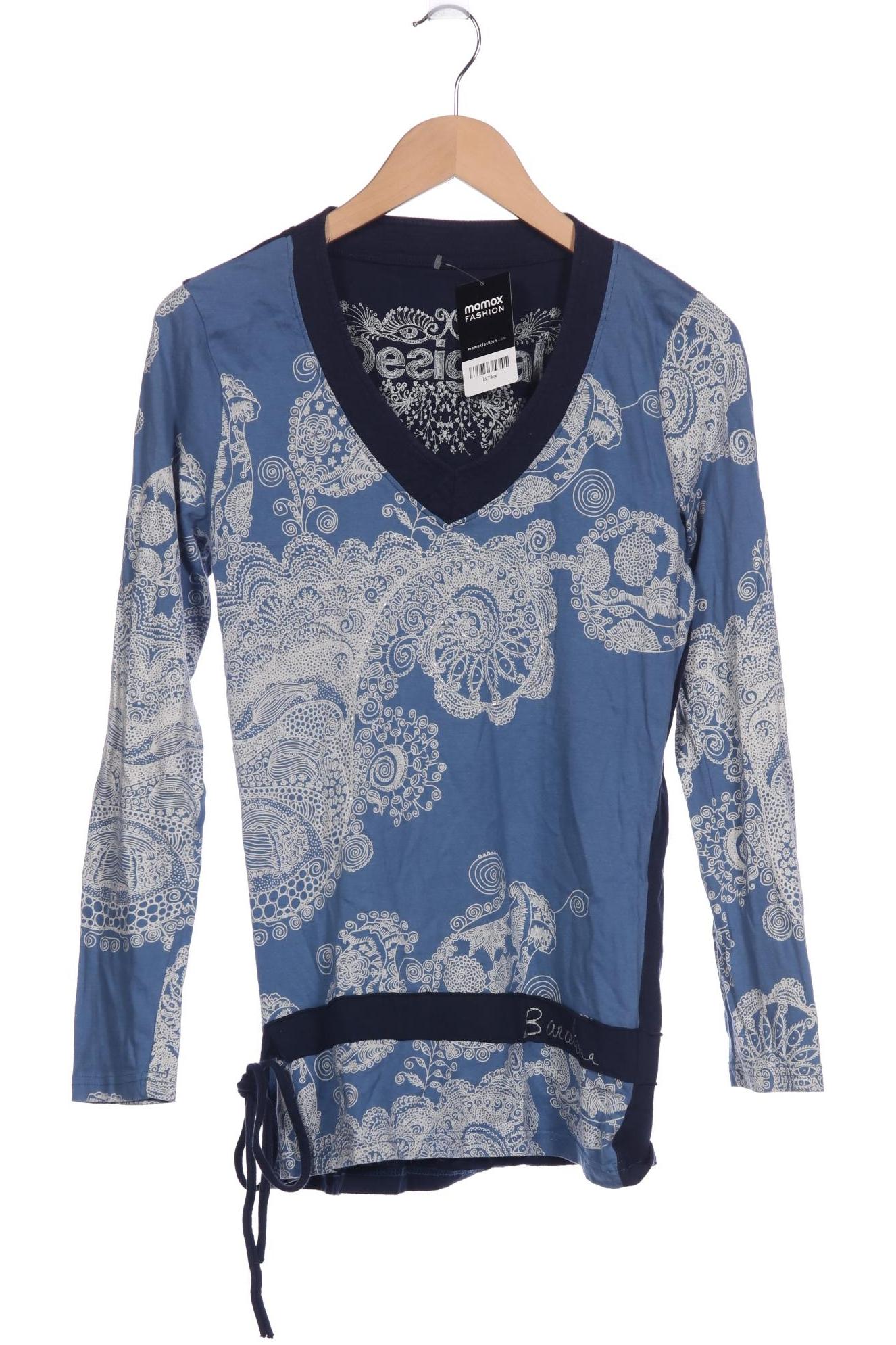 

Desigual Damen Langarmshirt, blau, Gr. 44
