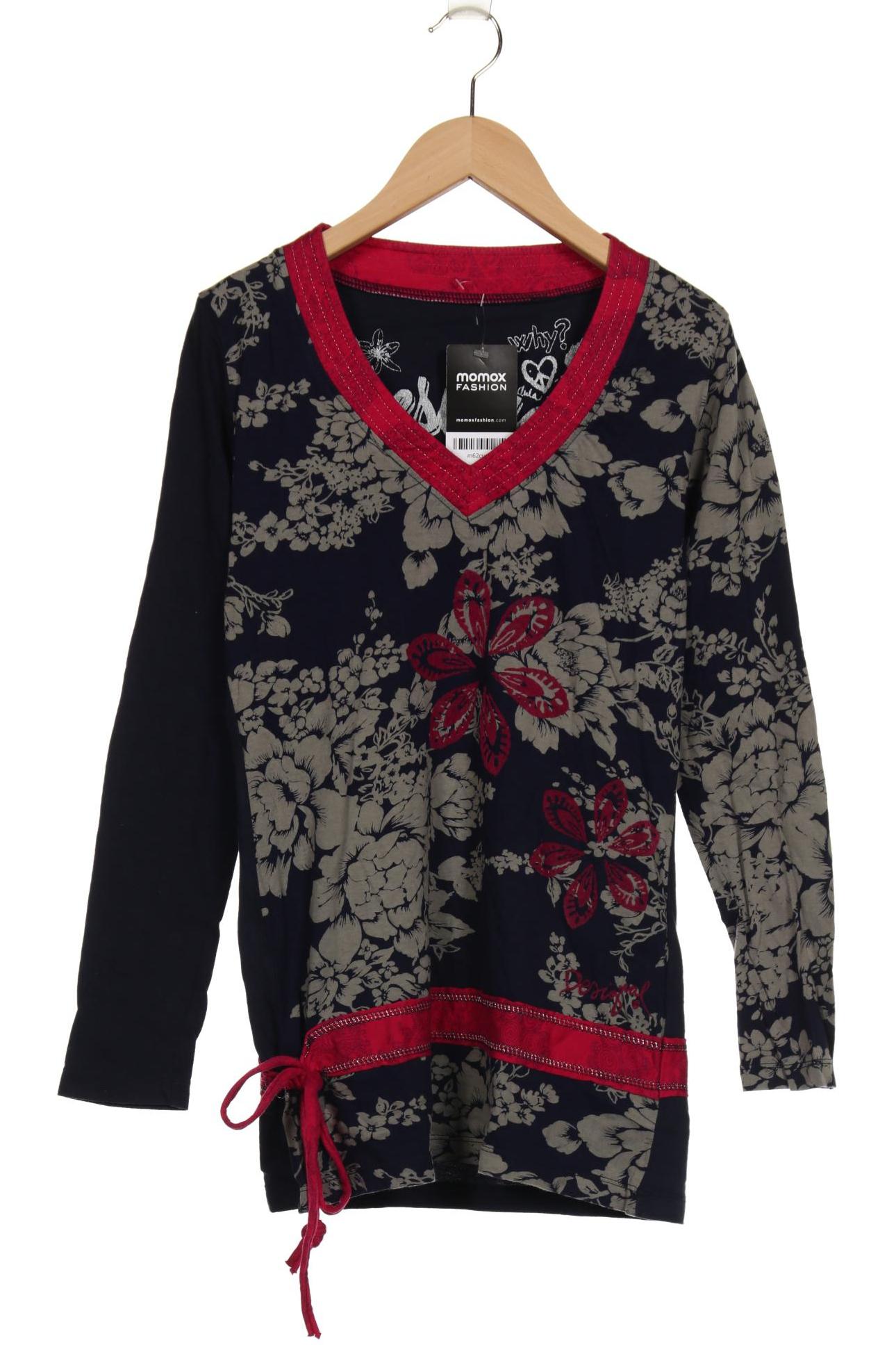 

Desigual Damen Langarmshirt, marineblau, Gr. 38