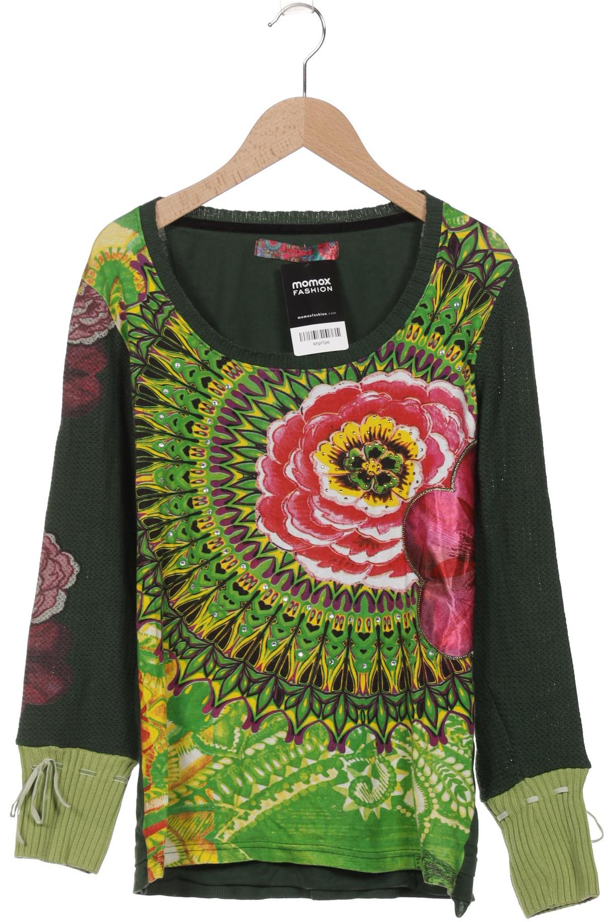 

Desigual Damen Langarmshirt, grün, Gr. 38