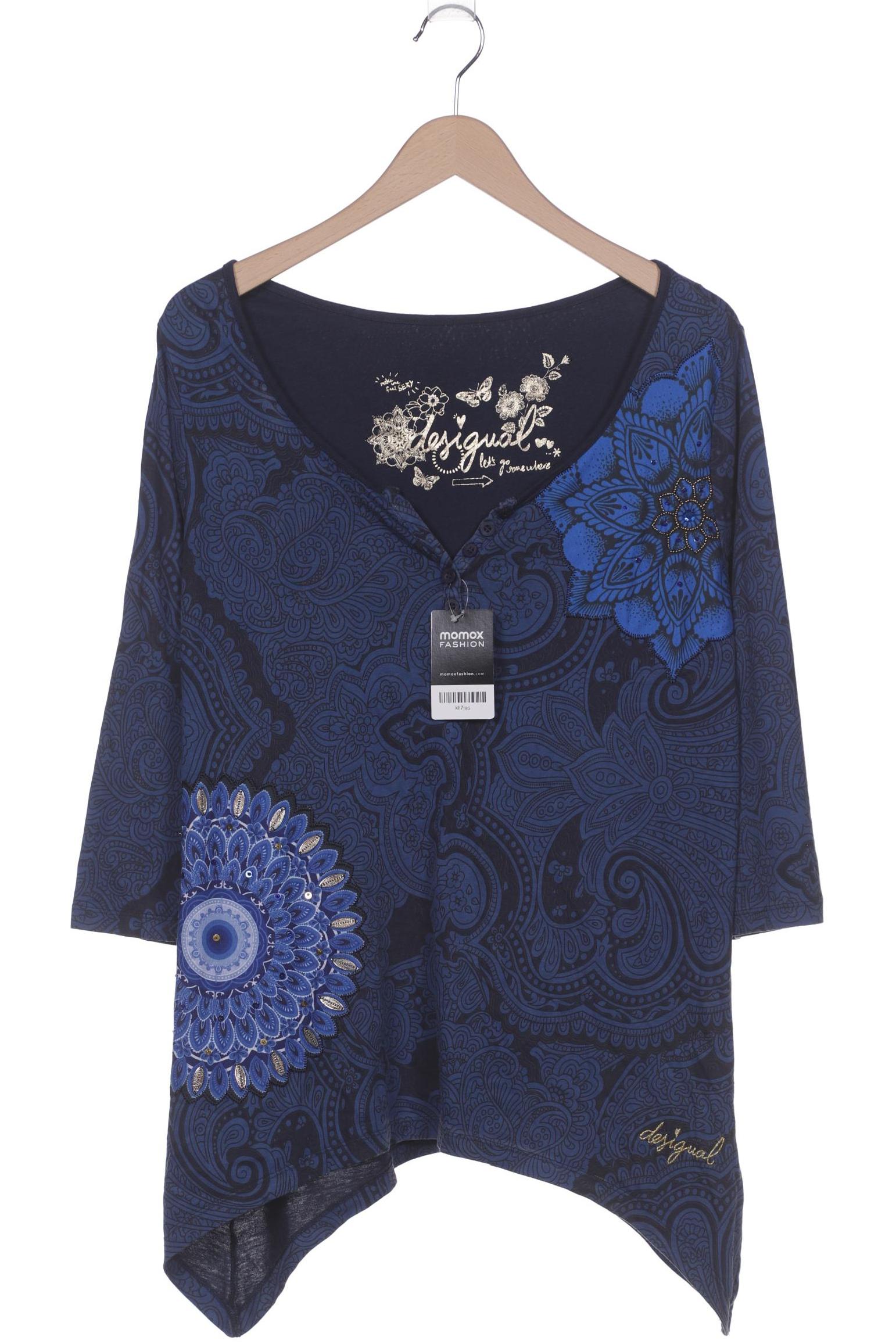 

Desigual Damen Langarmshirt, blau, Gr. 44