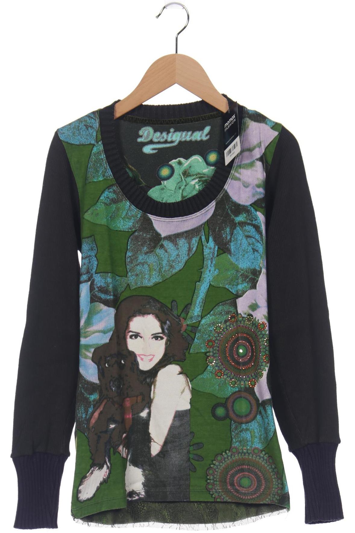 

Desigual Damen Langarmshirt, grün, Gr. 36