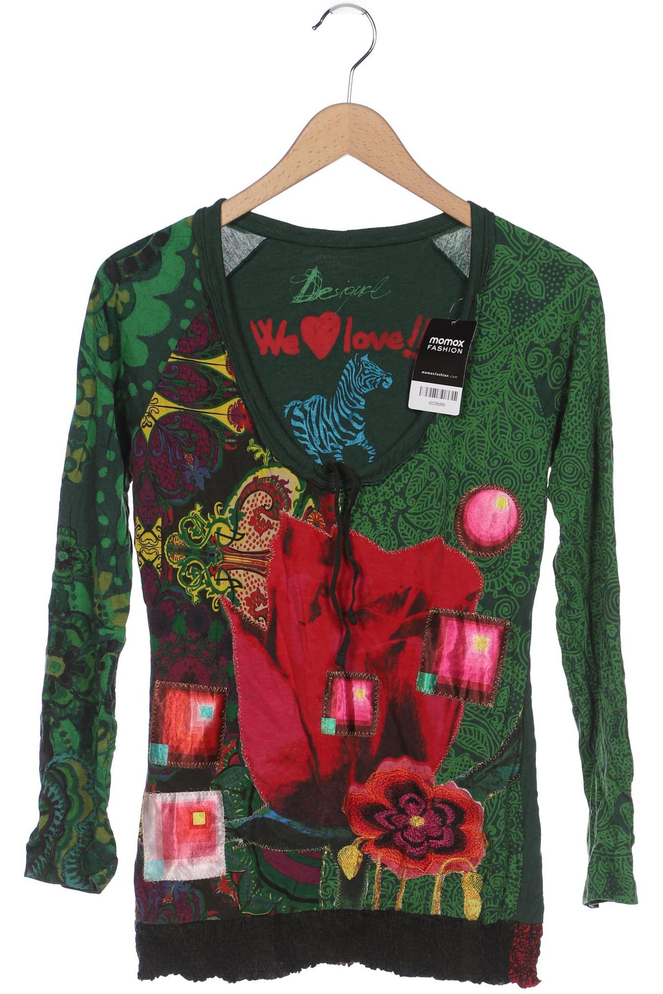 

Desigual Damen Langarmshirt, grün, Gr. 42
