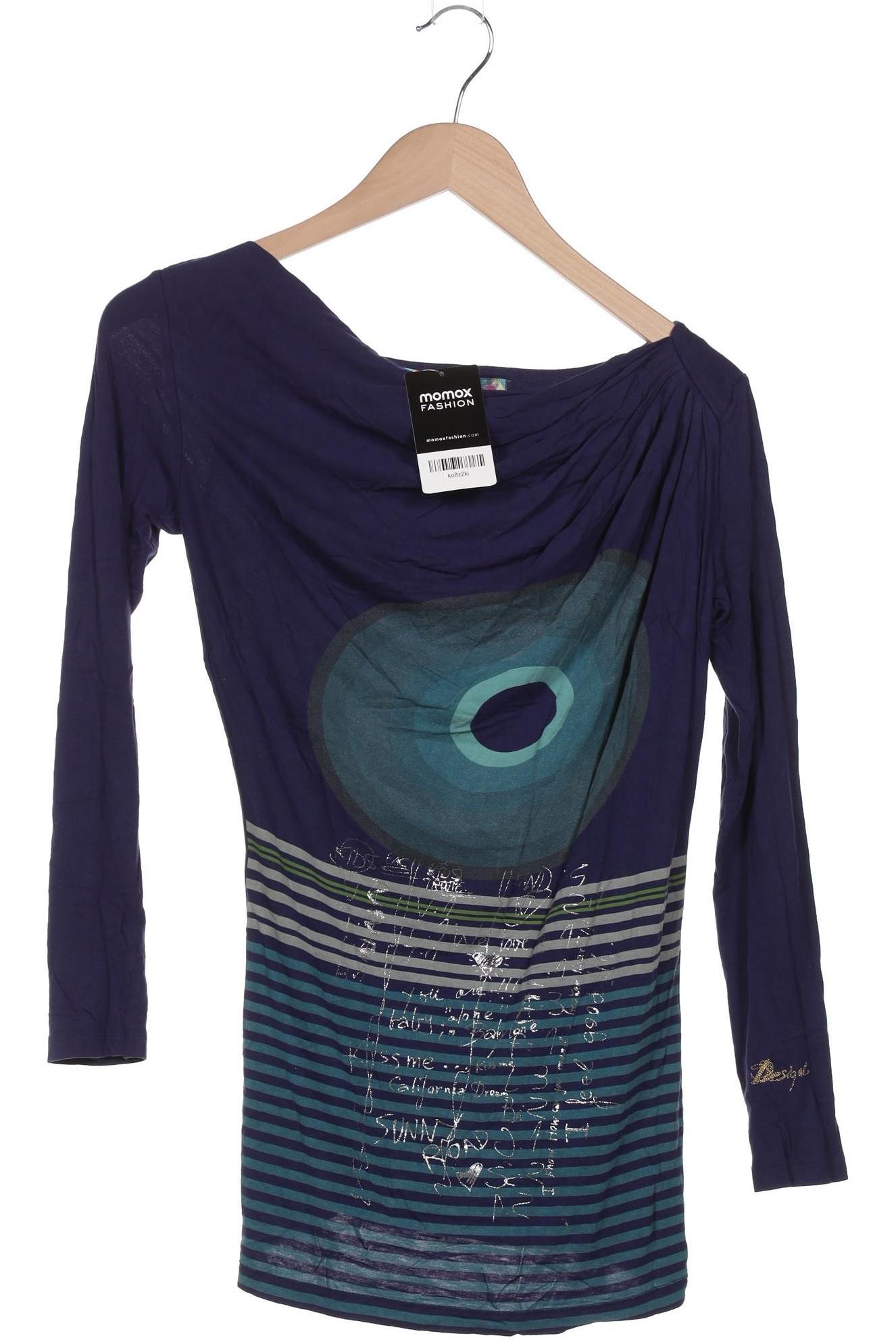 

Desigual Damen Langarmshirt, marineblau, Gr. 36
