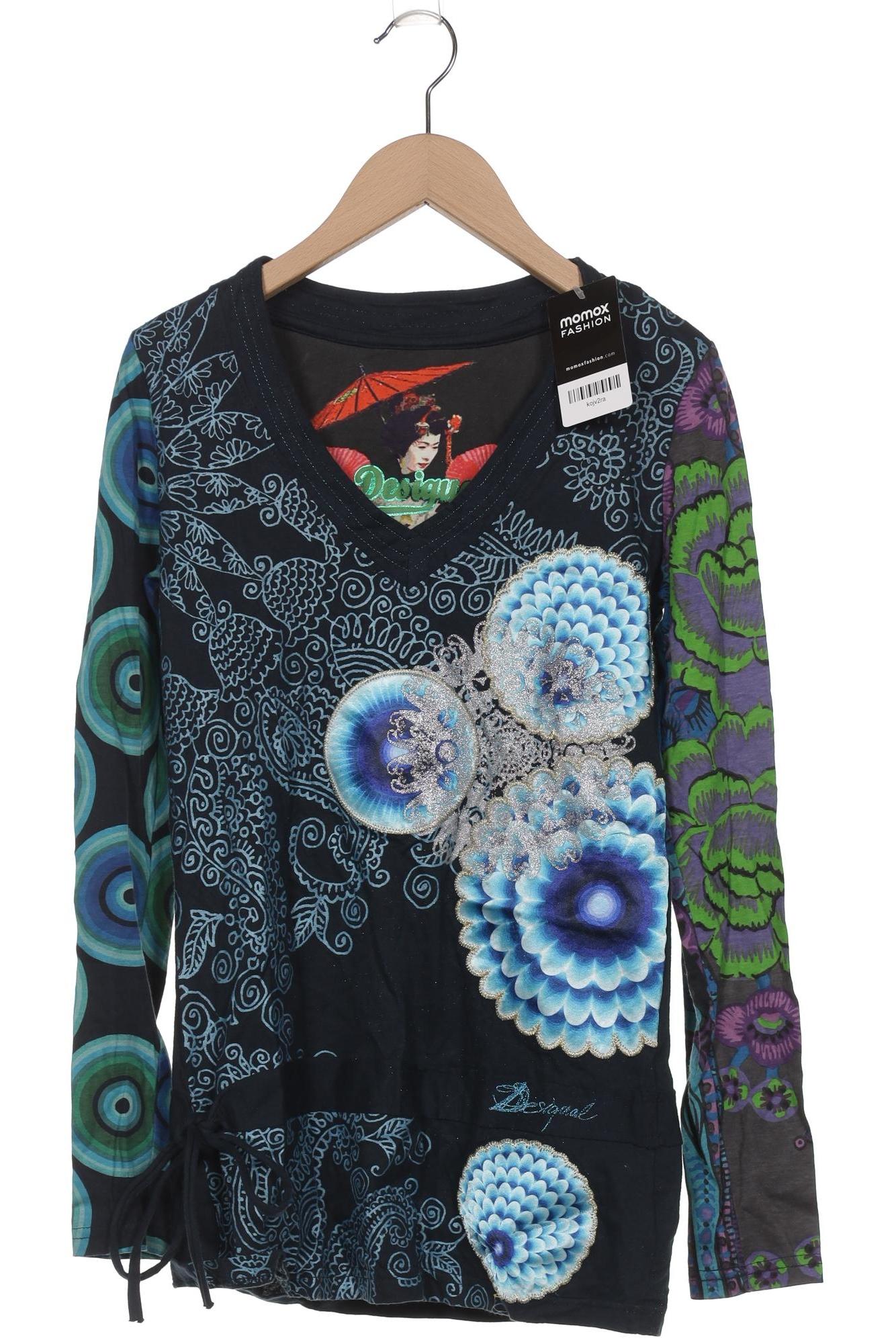 

Desigual Damen Langarmshirt, marineblau, Gr. 34