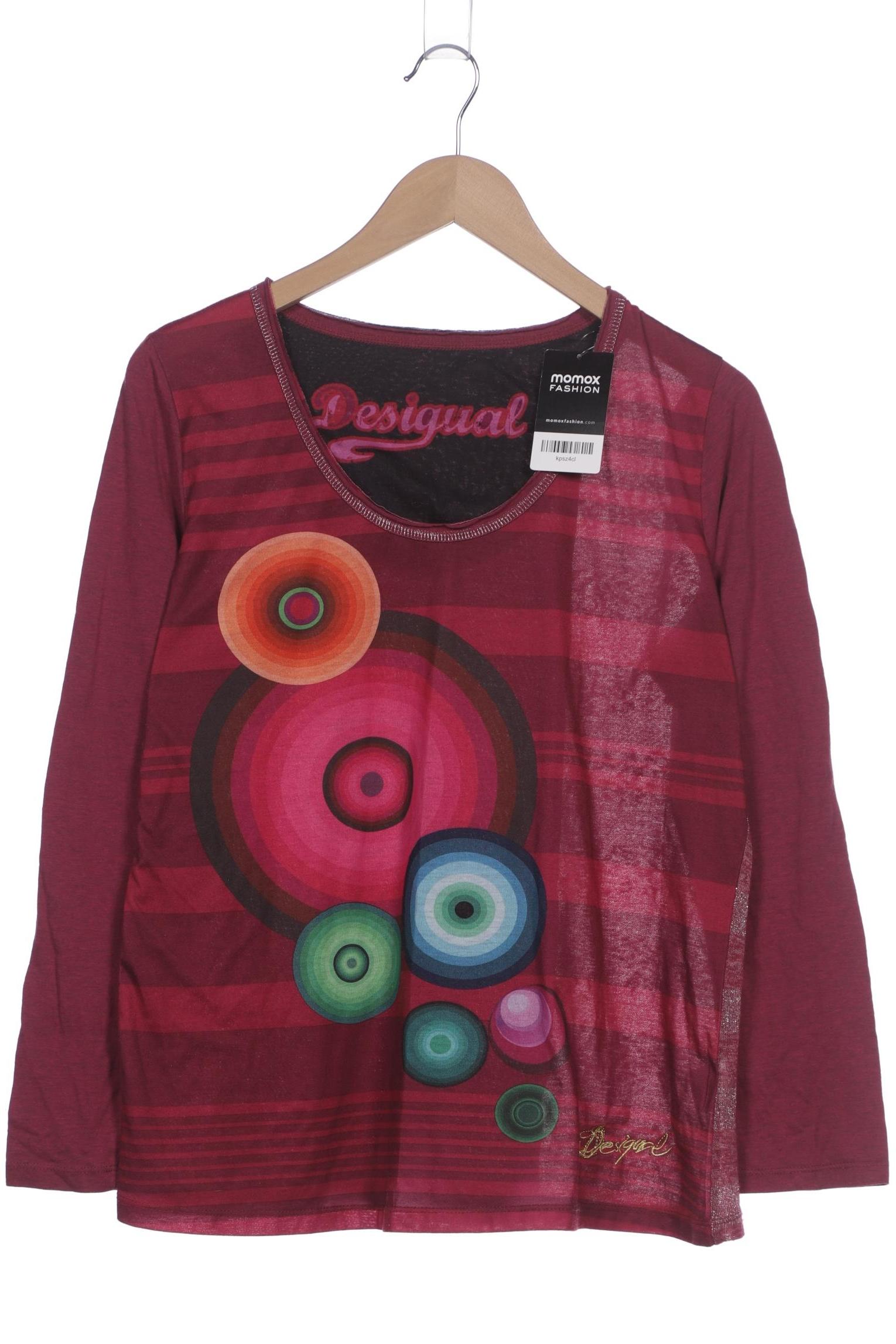 

Desigual Damen Langarmshirt, bordeaux, Gr. 46